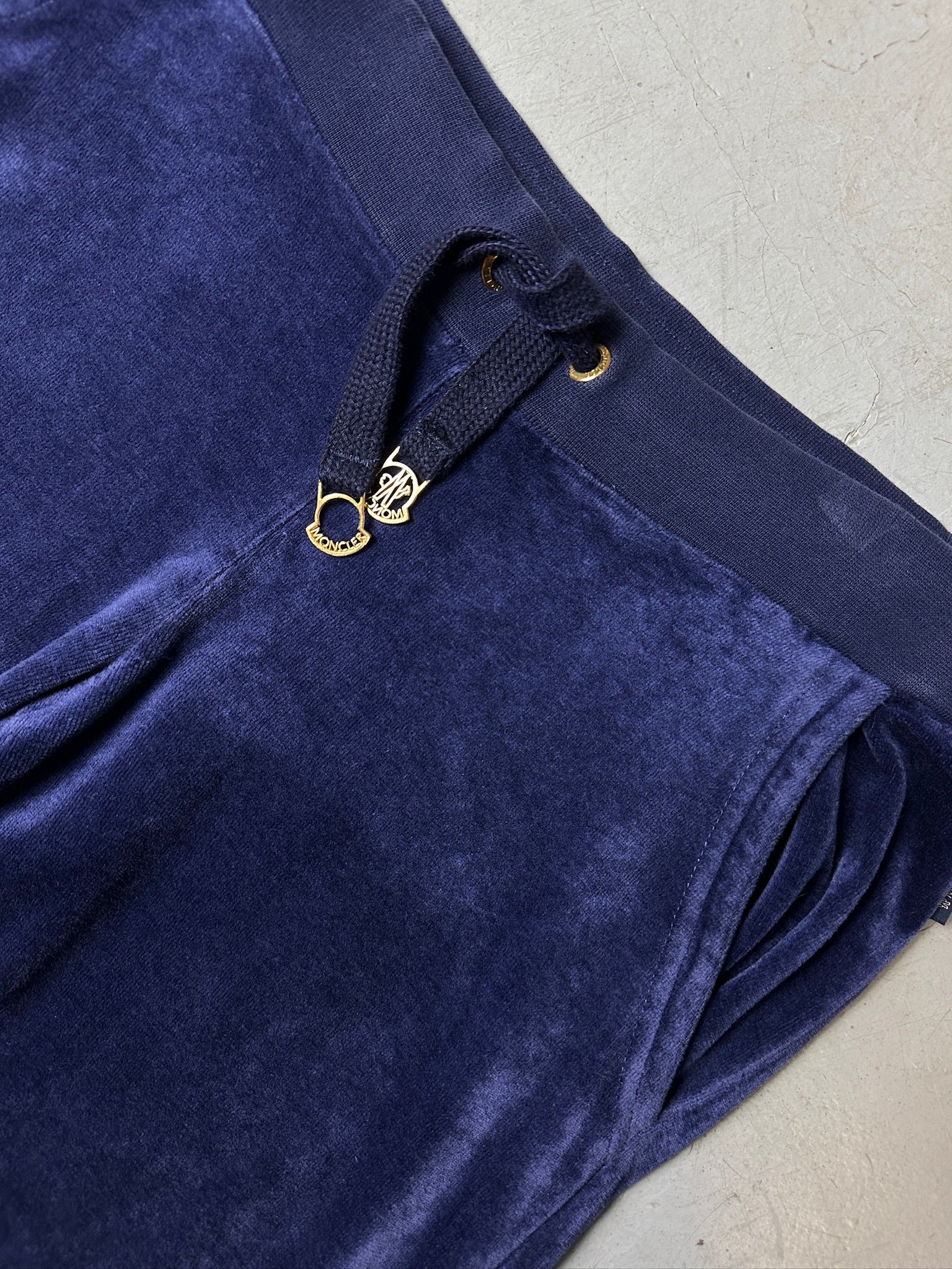 Vintage Moncler Violet Velvet Track Set S