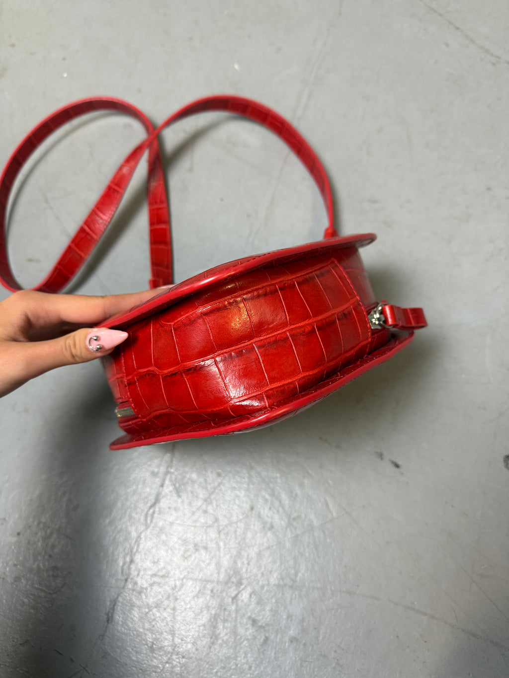 Vivienne Westwood Red Ella Heart Crossbody Bag