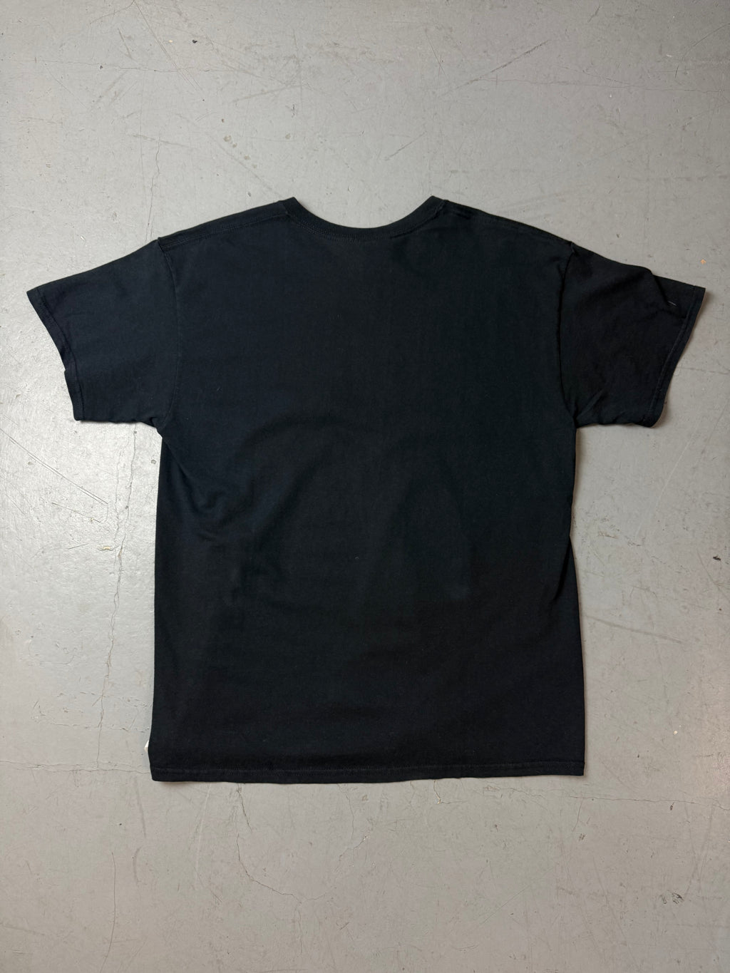 Vintage Thrasher Black Skating T-Shirt für Herren. Secondhand Y2K 2000s Fashion