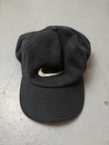 Vintage Nike Black Fleece Cap. Unisex. Y2K Second Hand 2000s Fashion