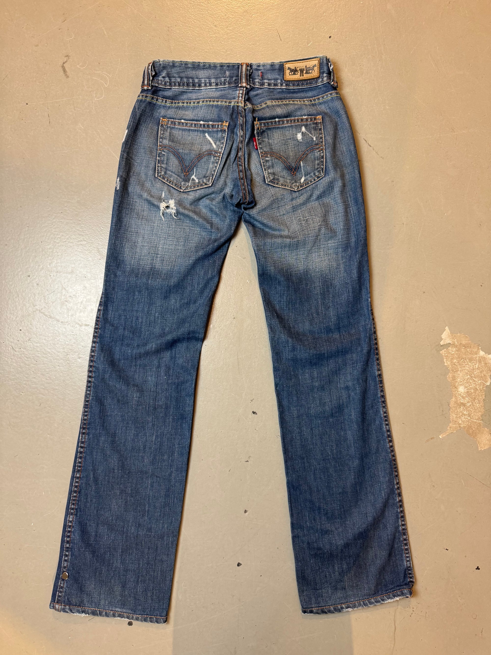 Vintage Blue Ripped Levis Denim XS/S