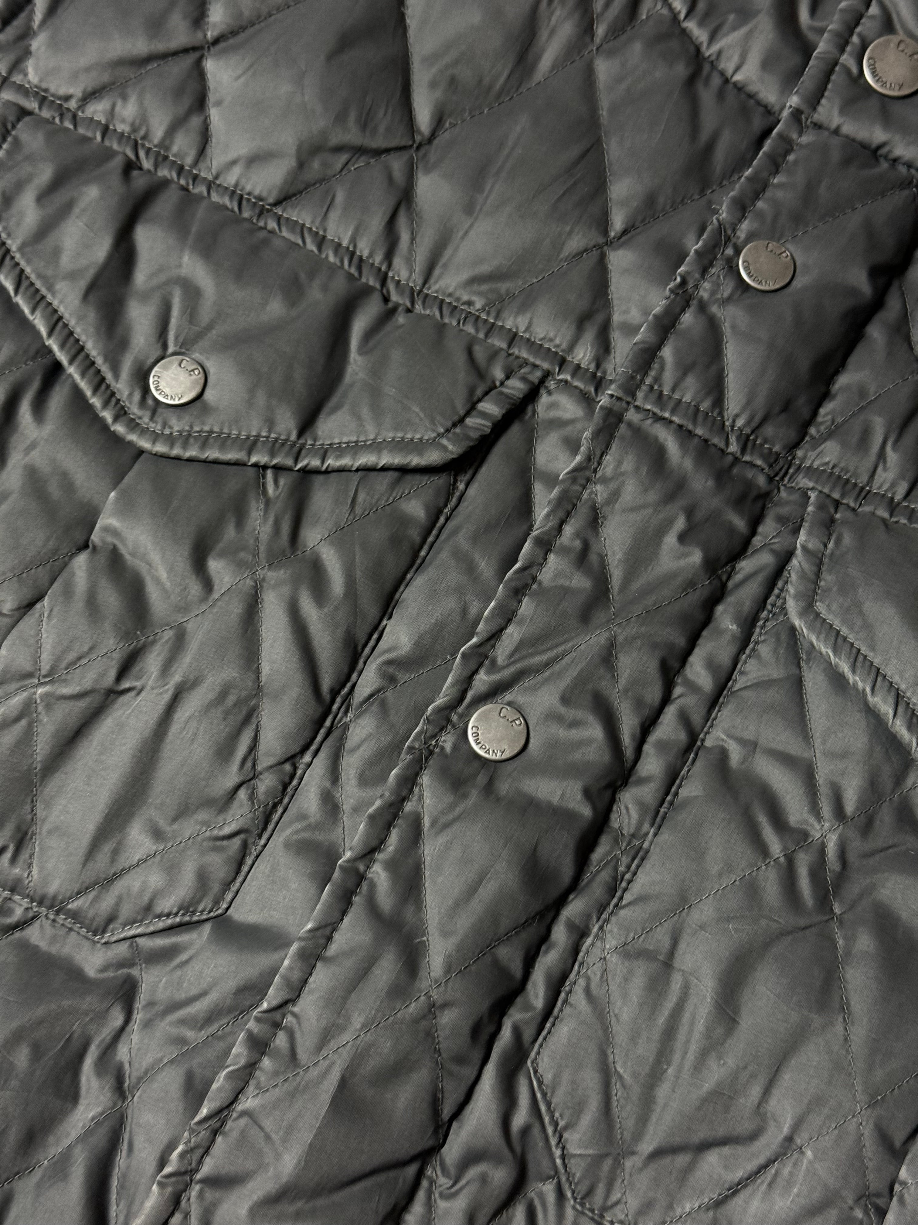 Vintage C.P. Company Grey Down Jacket with Hood L