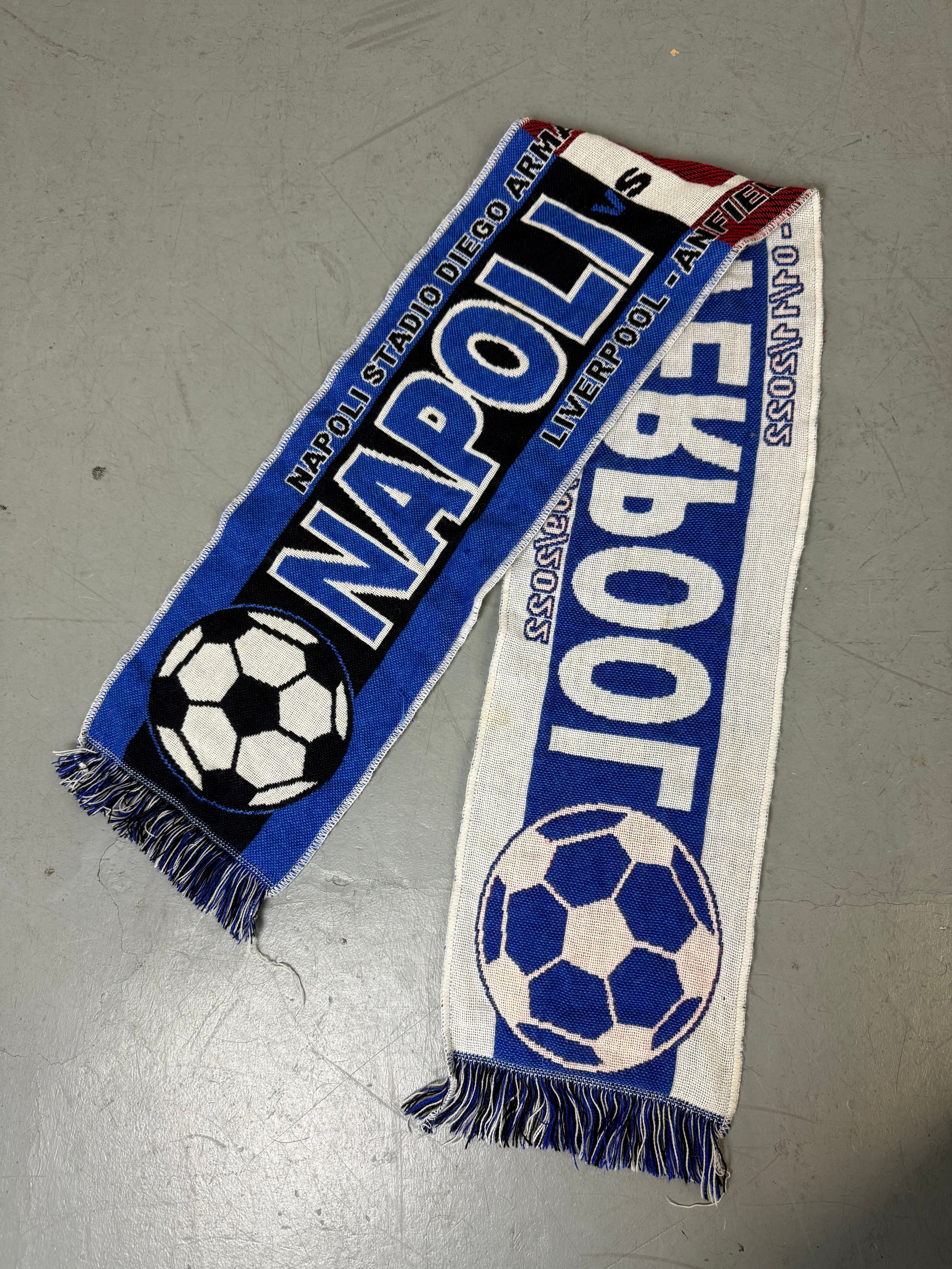 Vintage Napoli Soccer Scarf