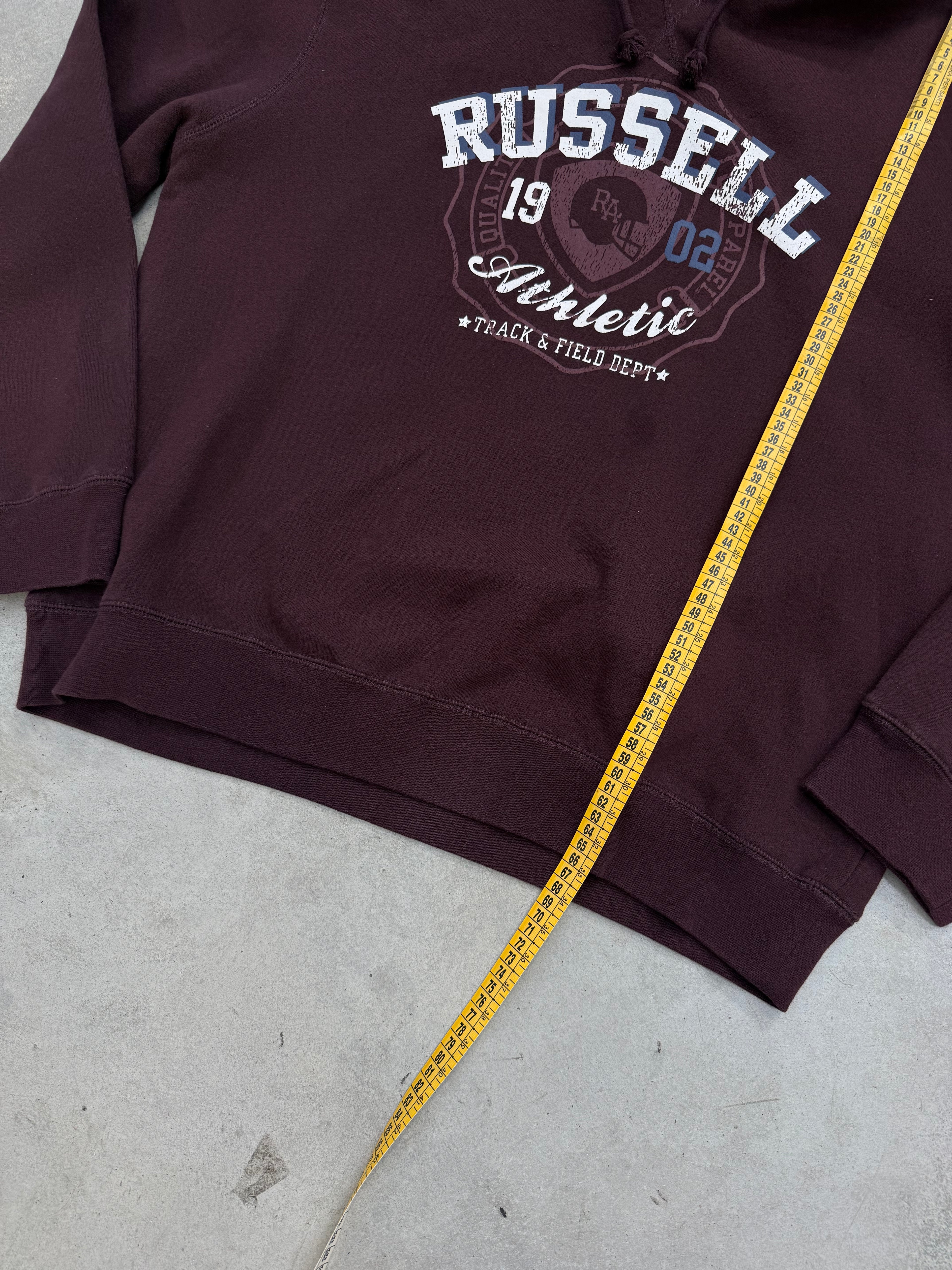 Vintage Russell Athletic Bordeaux Hoodie XL