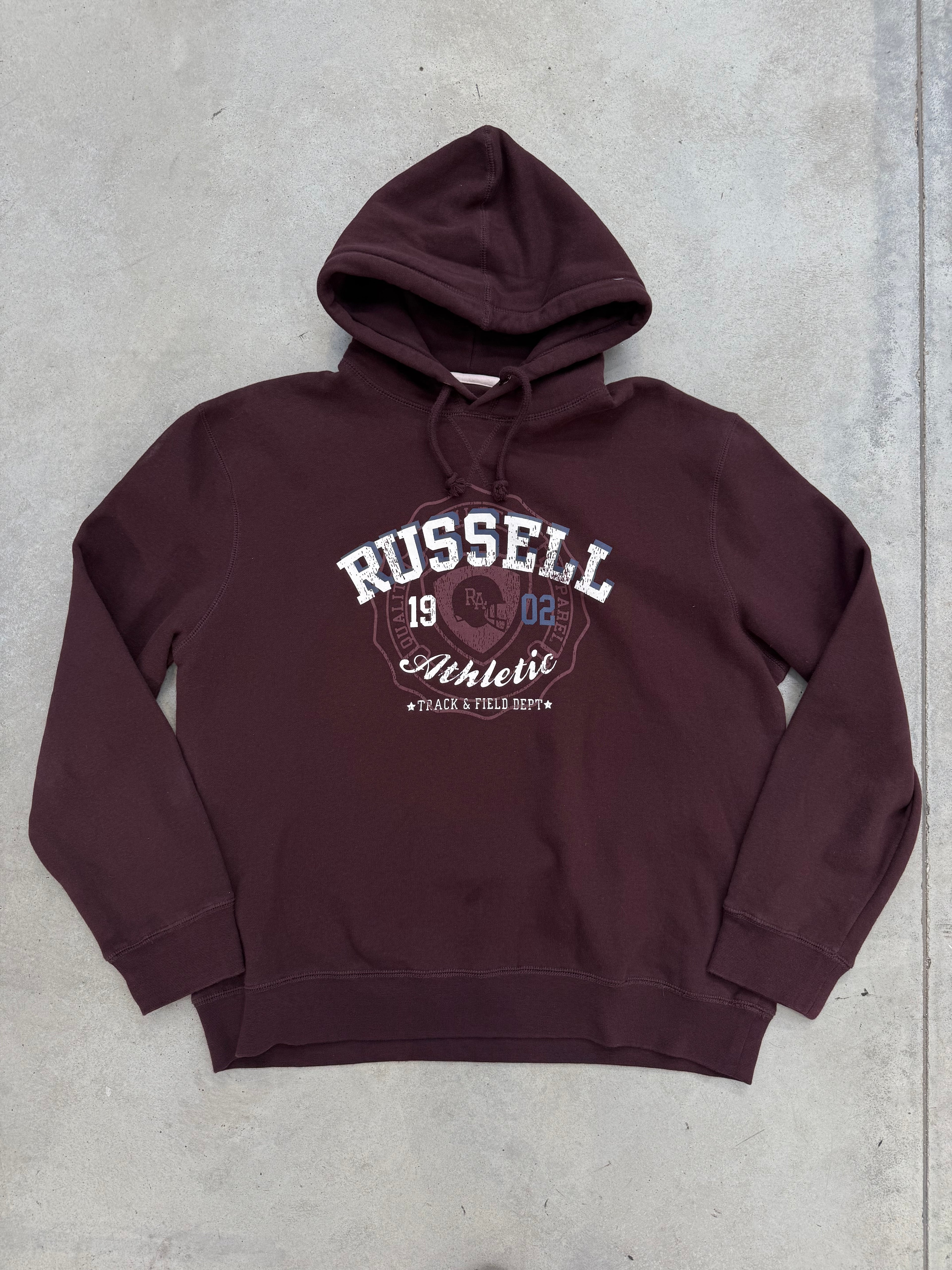 Vintage Russell Athletic Bordeaux Hoodie XL