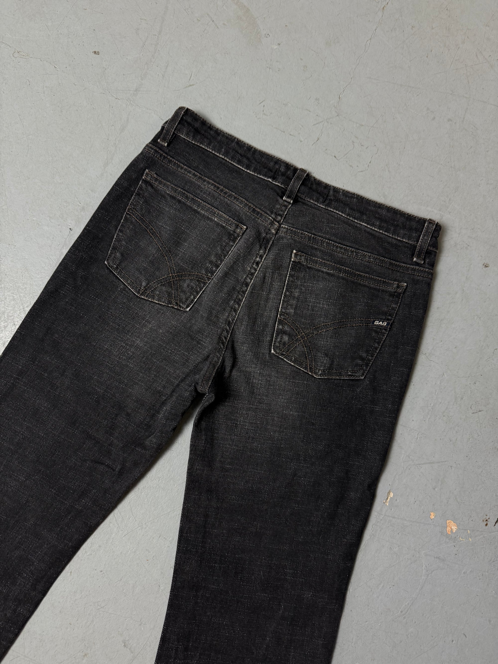 Vintage GAS Black Bootcut High Waist Denim XS/S