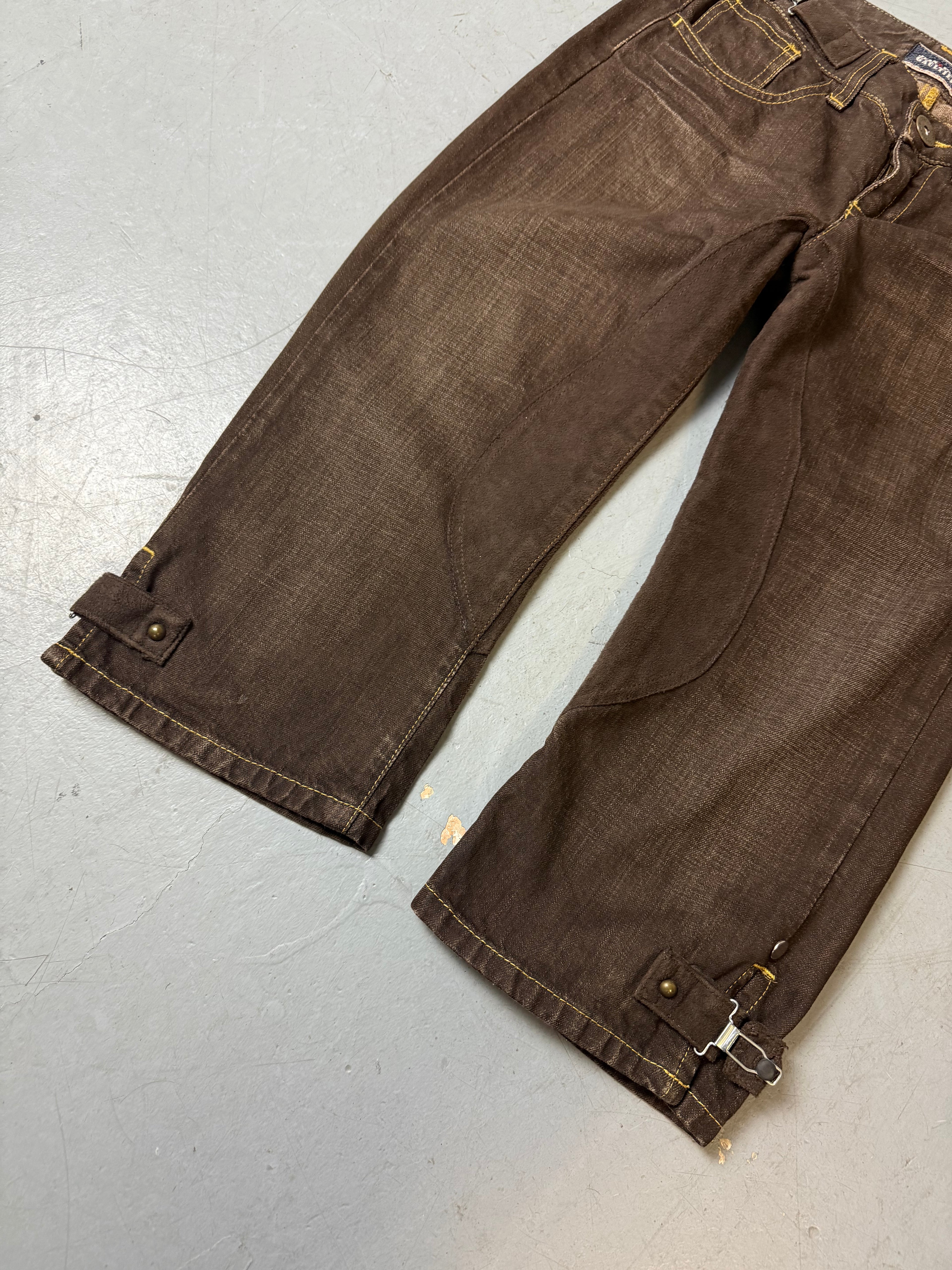 Vintage Jean‘s Paul Gaultier Brown Jeans Shorts XS