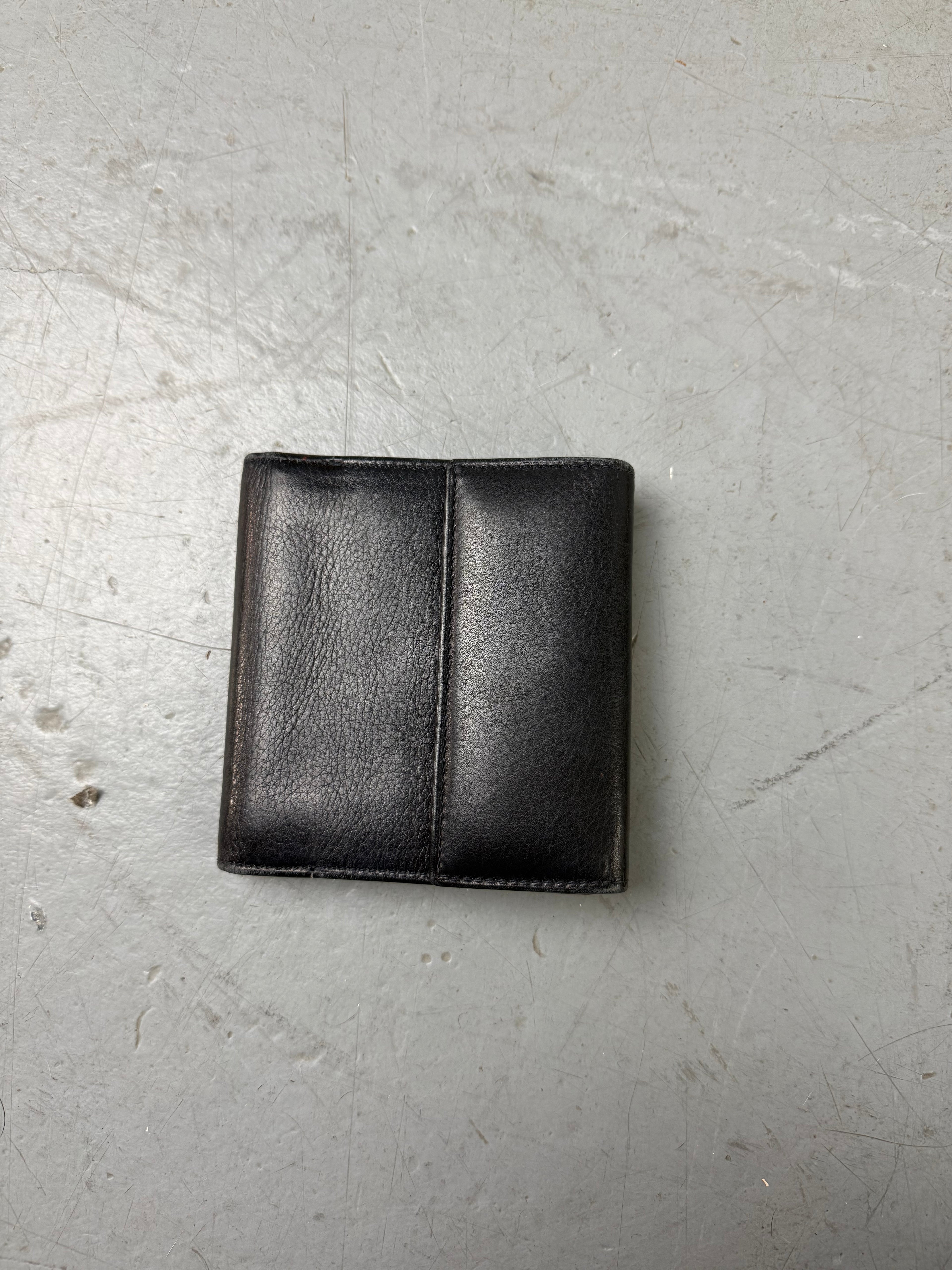 Vintage Ferragamo Black Portmonee Unisex. Y2K Second Hand 2000s Fashion