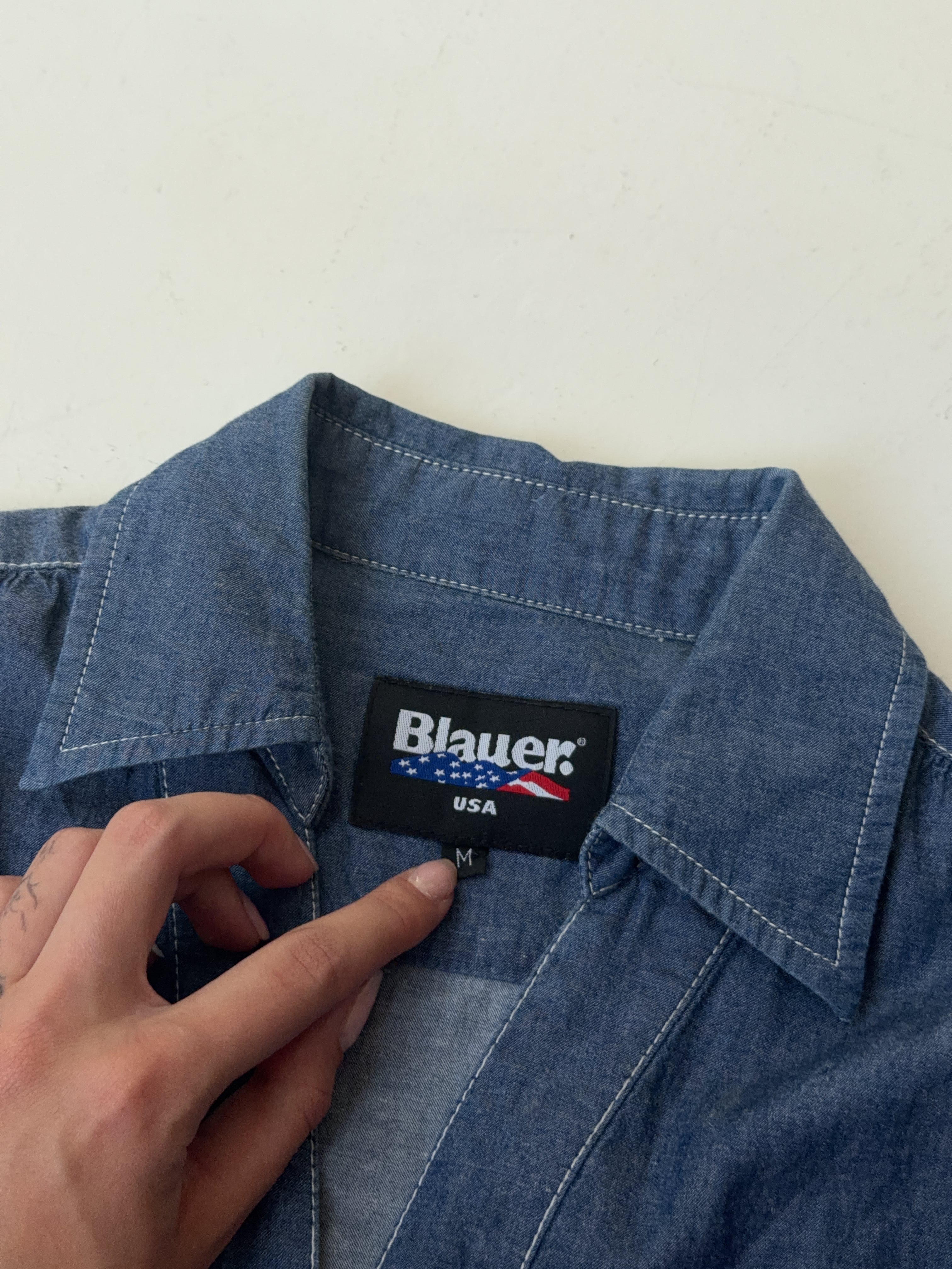 Vintage Blauer Denim Dress (M)