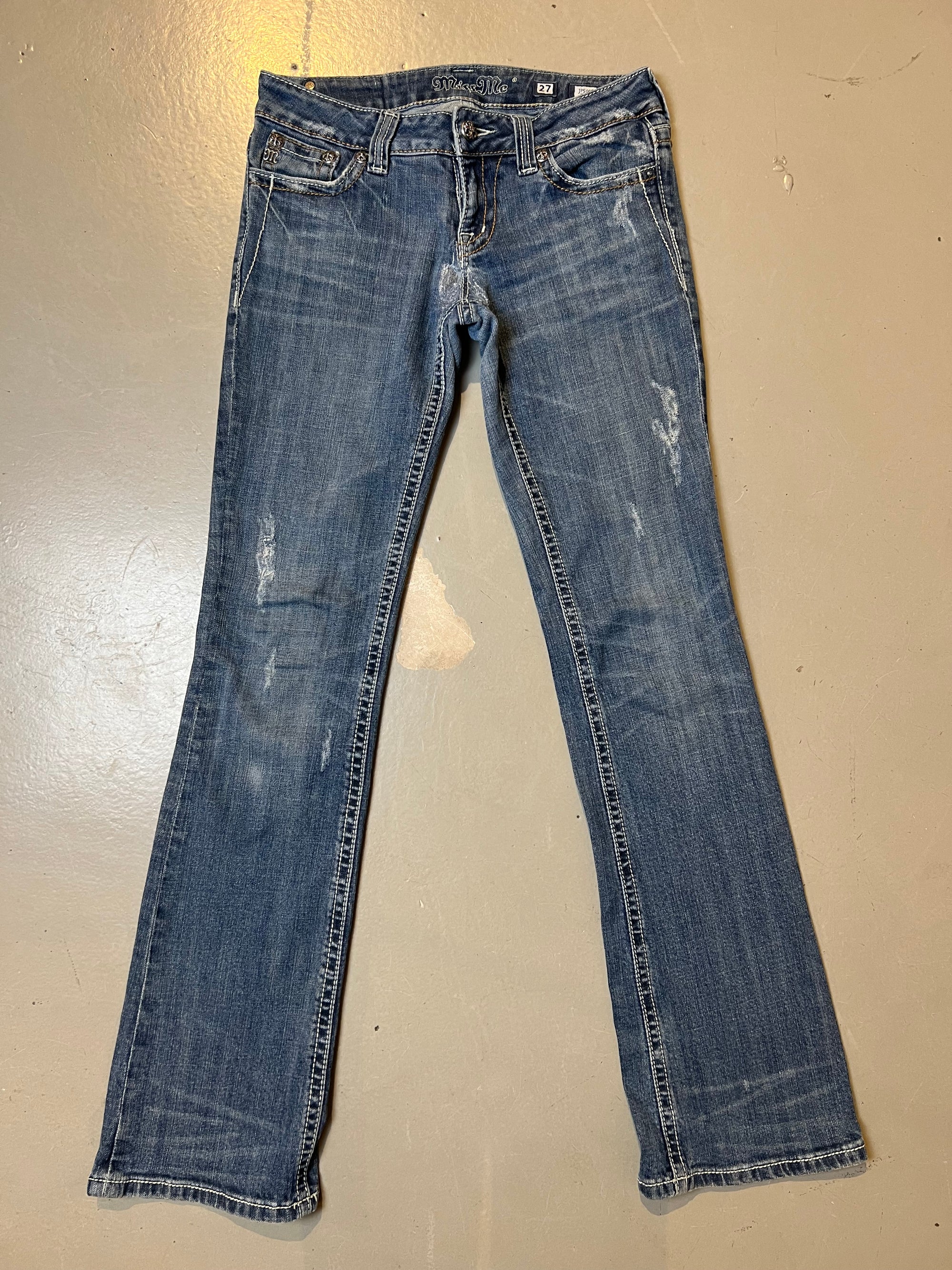 Vintage Miss Me Boot Cut Blue Washed Denim S