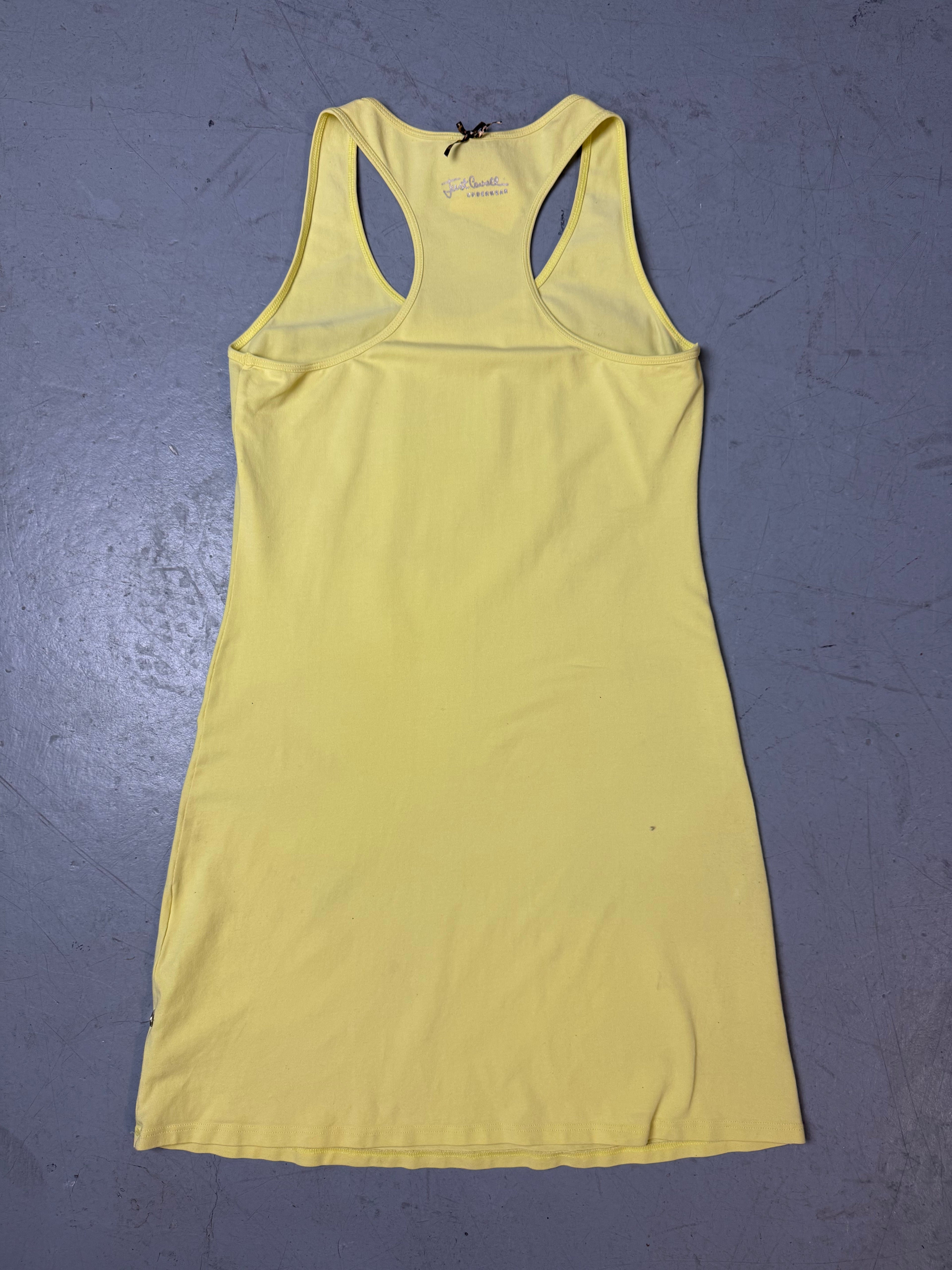Produktbild von Vintage Just Cavalli Yellow Tank Top M von hinten