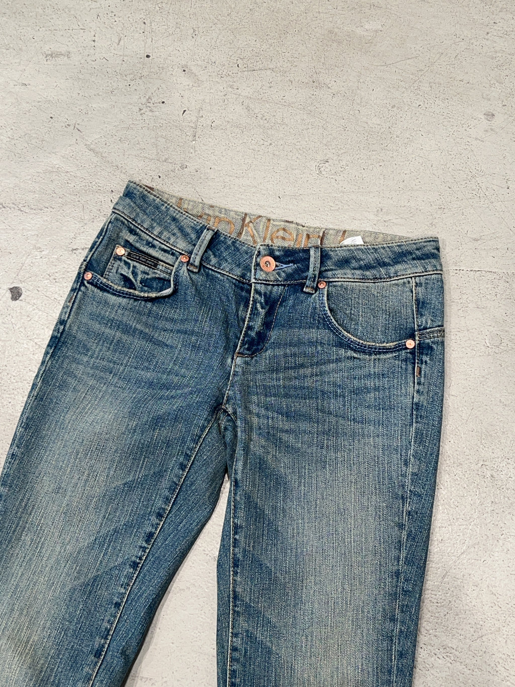 Vintage Calvin Klein Jeans Straight Leg Jeans (XS)