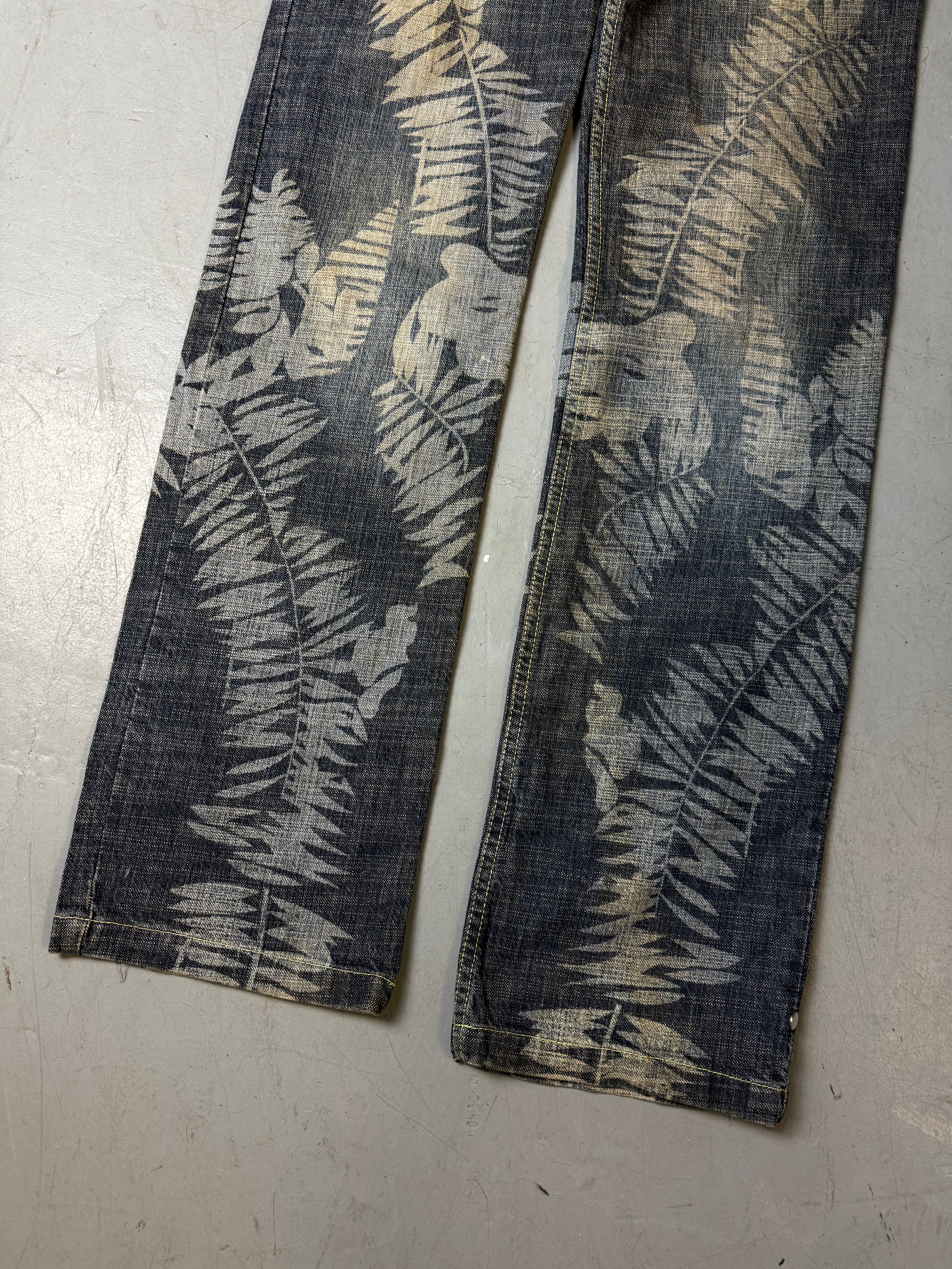 Vintage Versace Printed Baggy Denim M