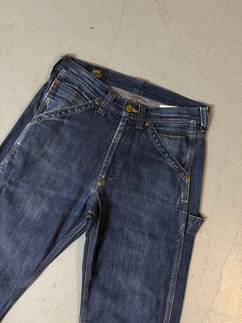 Detailbild von Vintage Lee Straight Leg Denim von Vorne