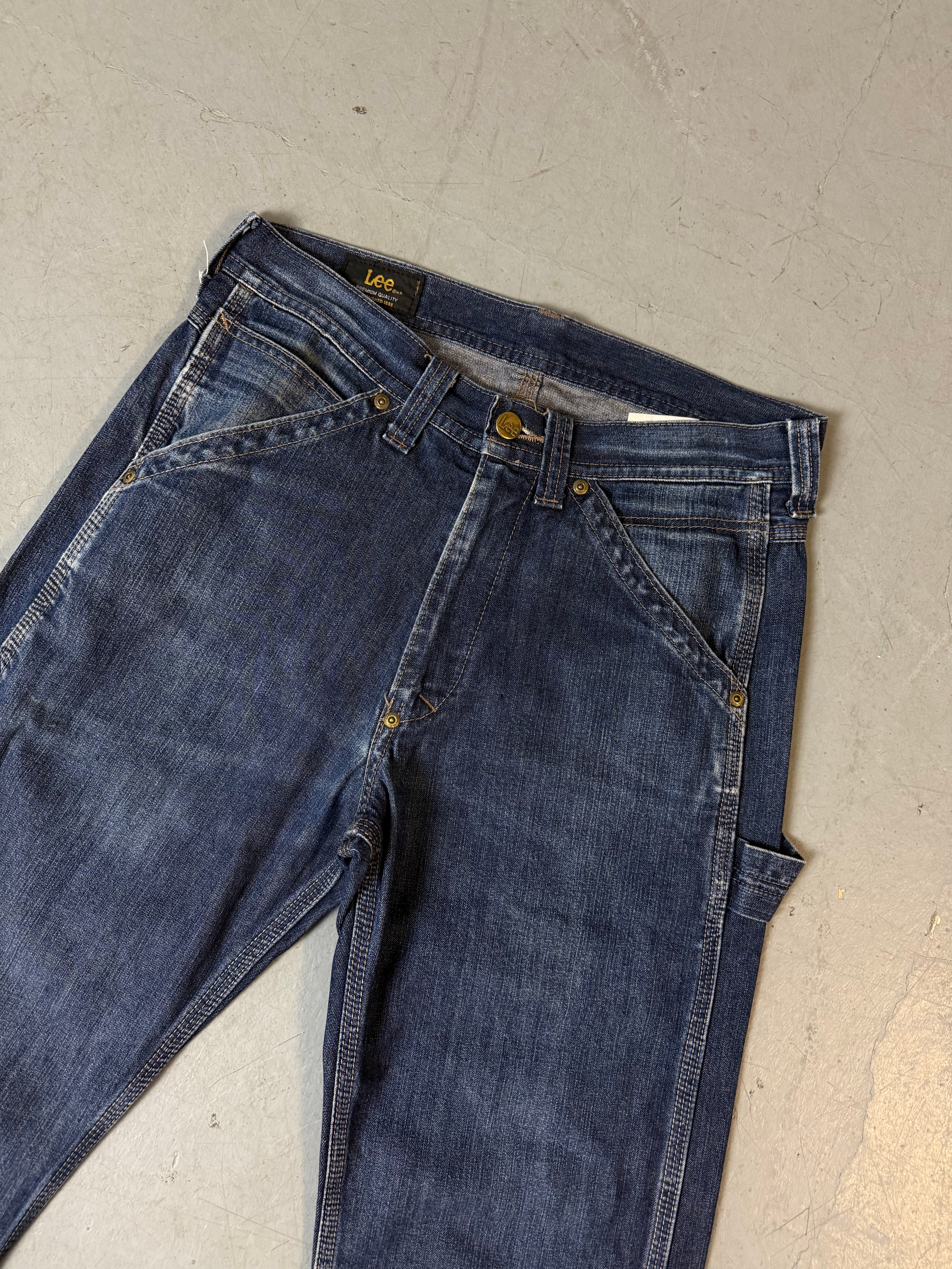 Detailbild von Vintage Lee Straight Leg Denim von Vorne