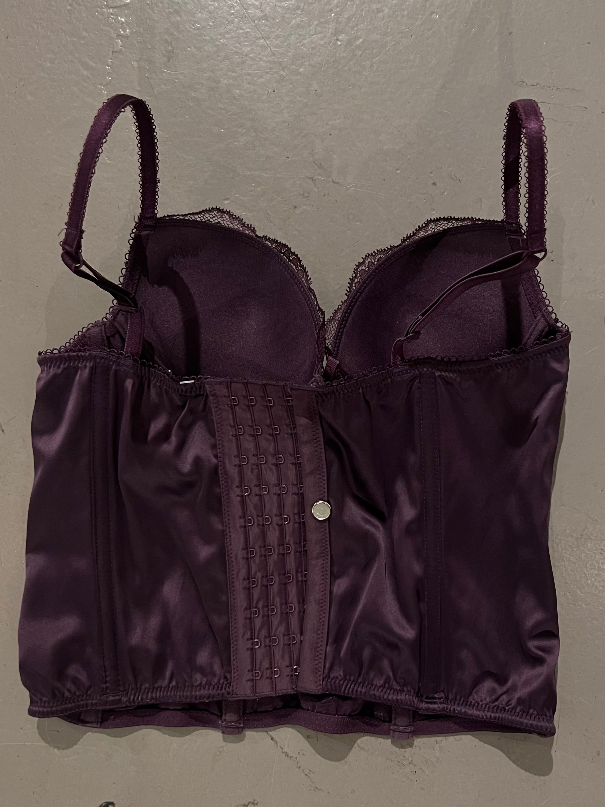 Produktbild von lila corset hinten 