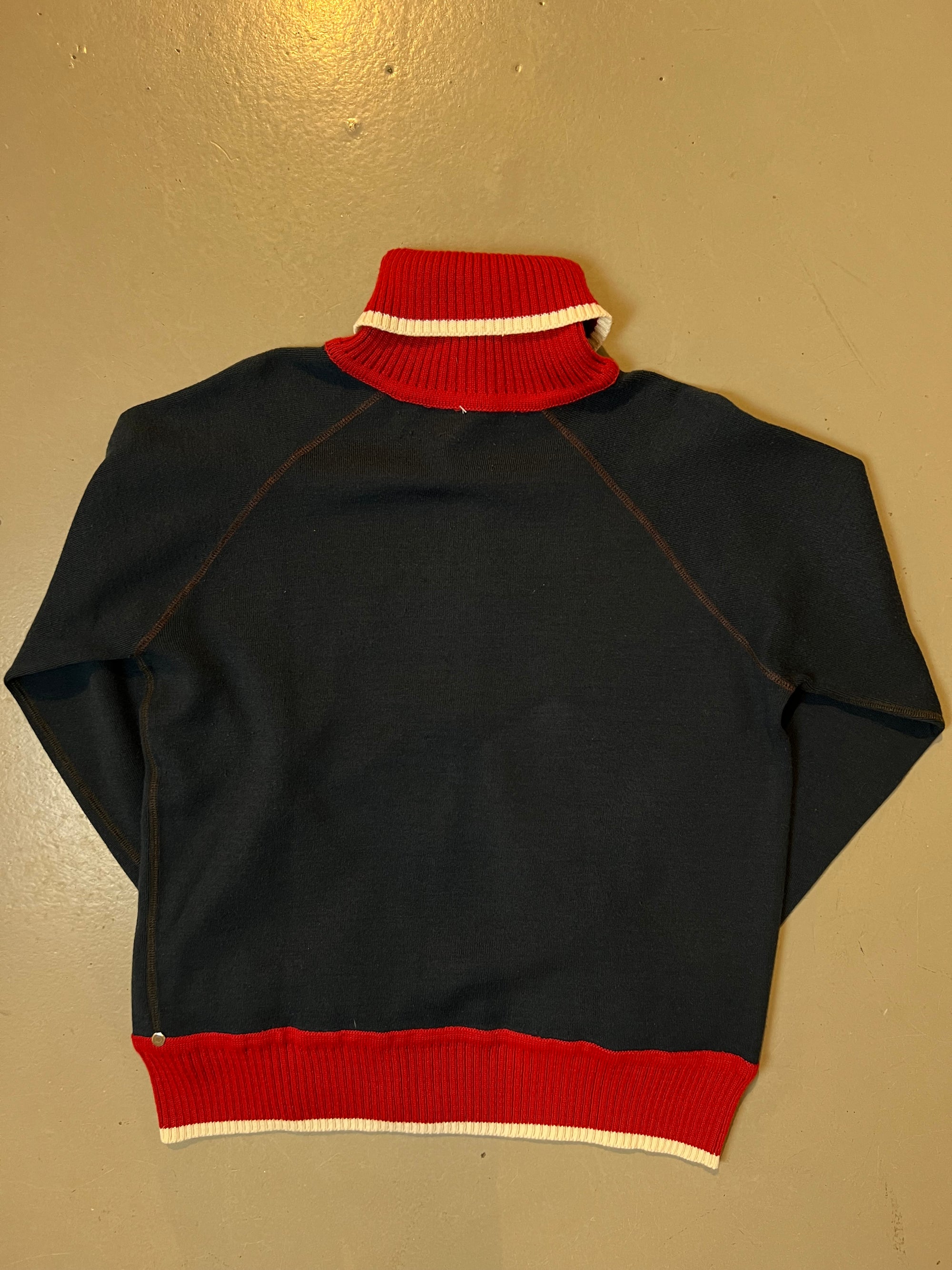 Vintage NYC Turtleneck Knit Zip Sweater M/L