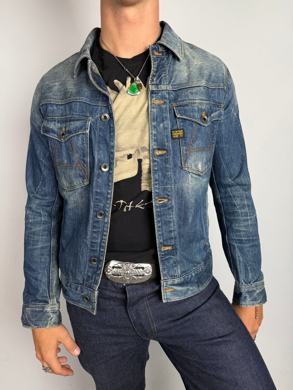 Vintage G-Star Raw Washed Denim Jacket M