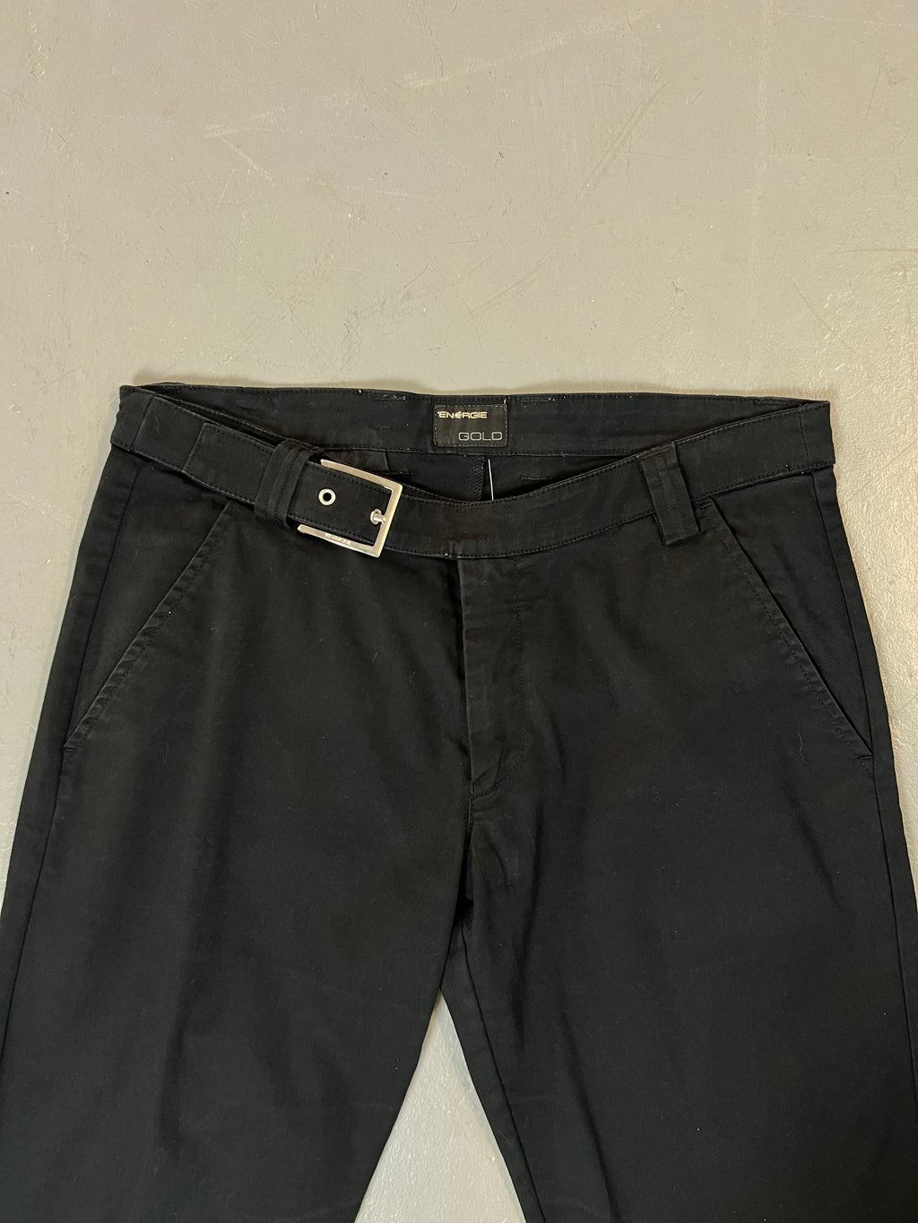 Vintage Energie Black Belt Pants M/L