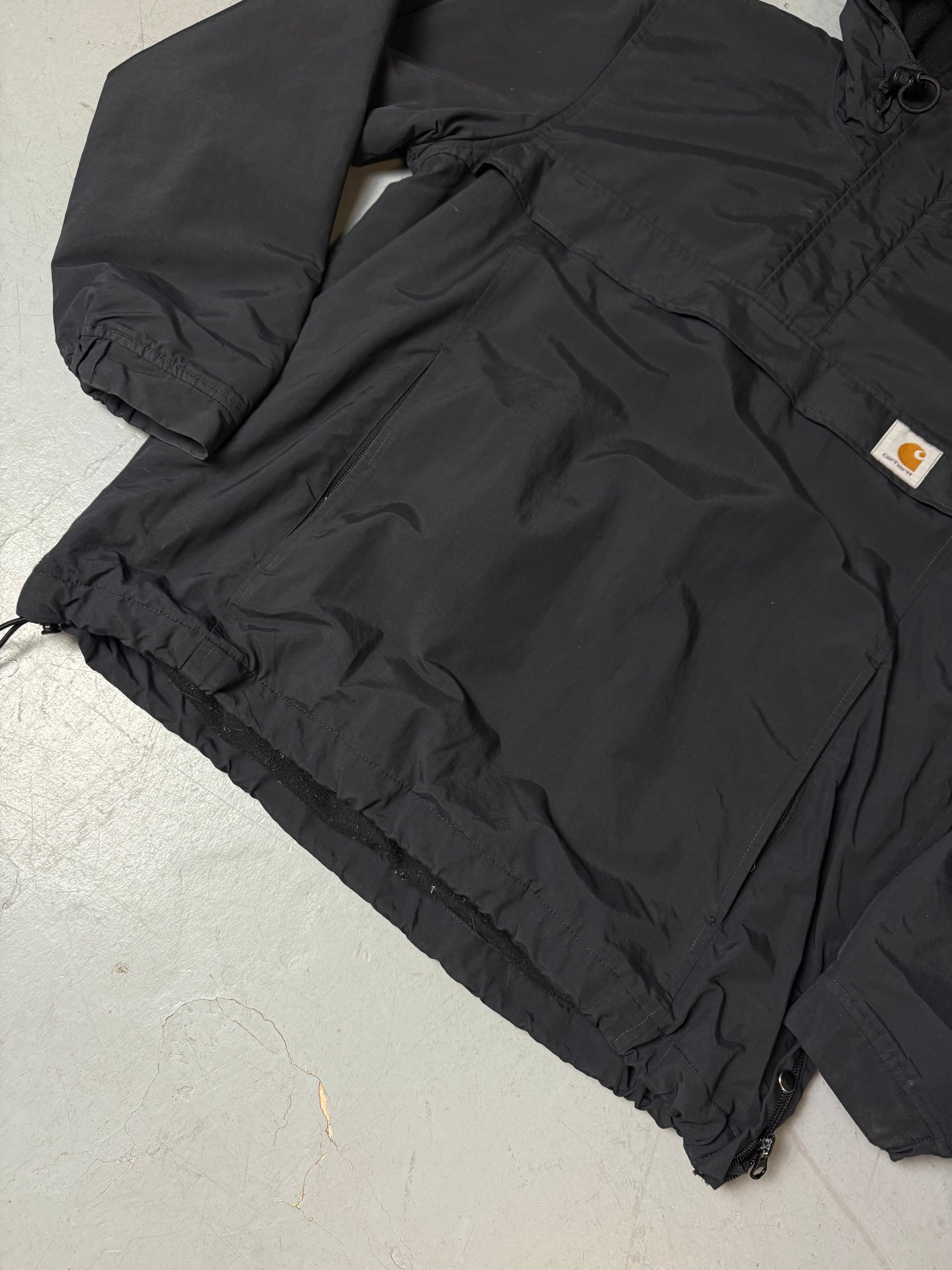 Eine schwarze Carhartt windbreaker Jacke in L 