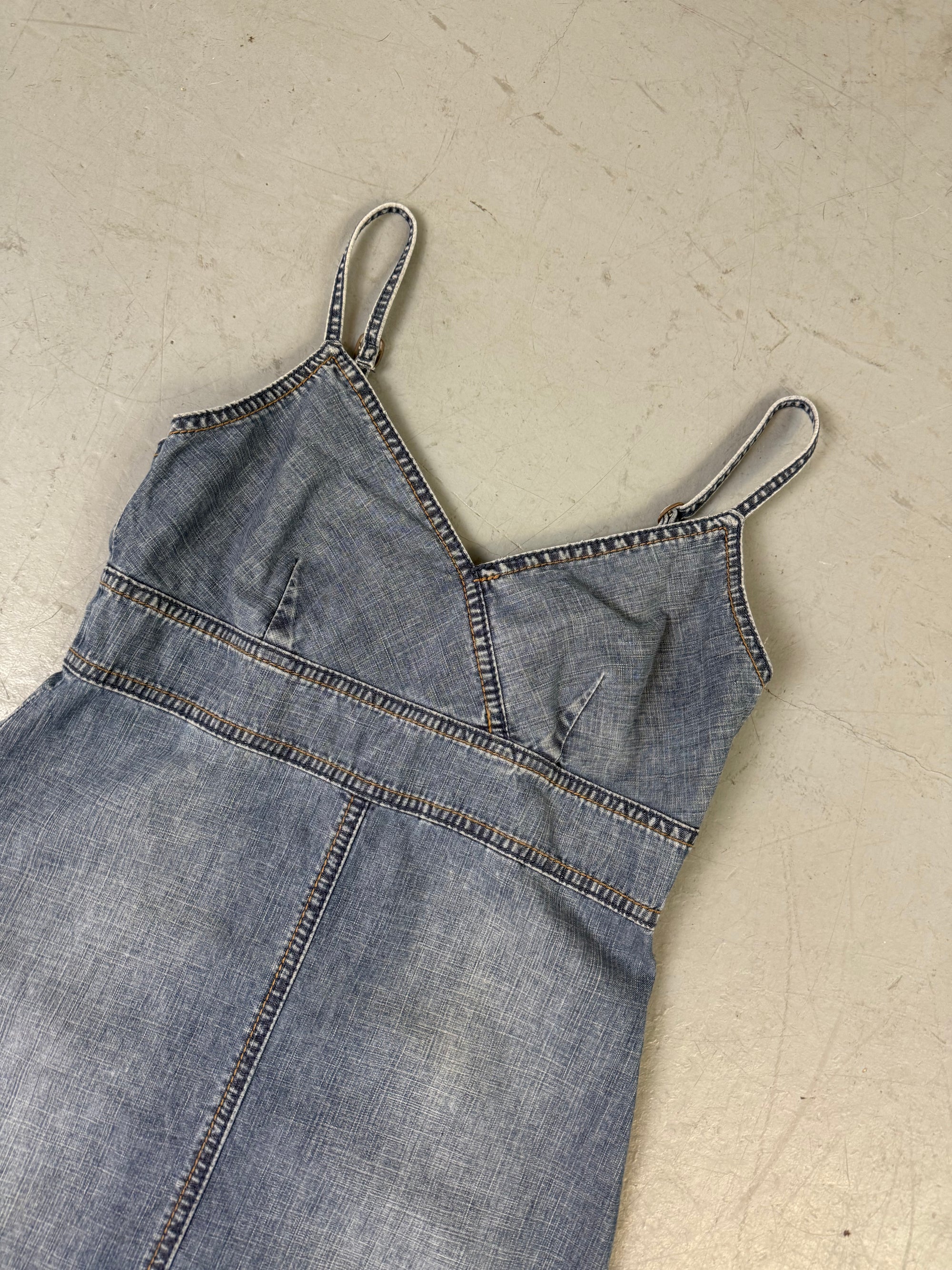 Vintage s.Oliver Denim Midi Dress M