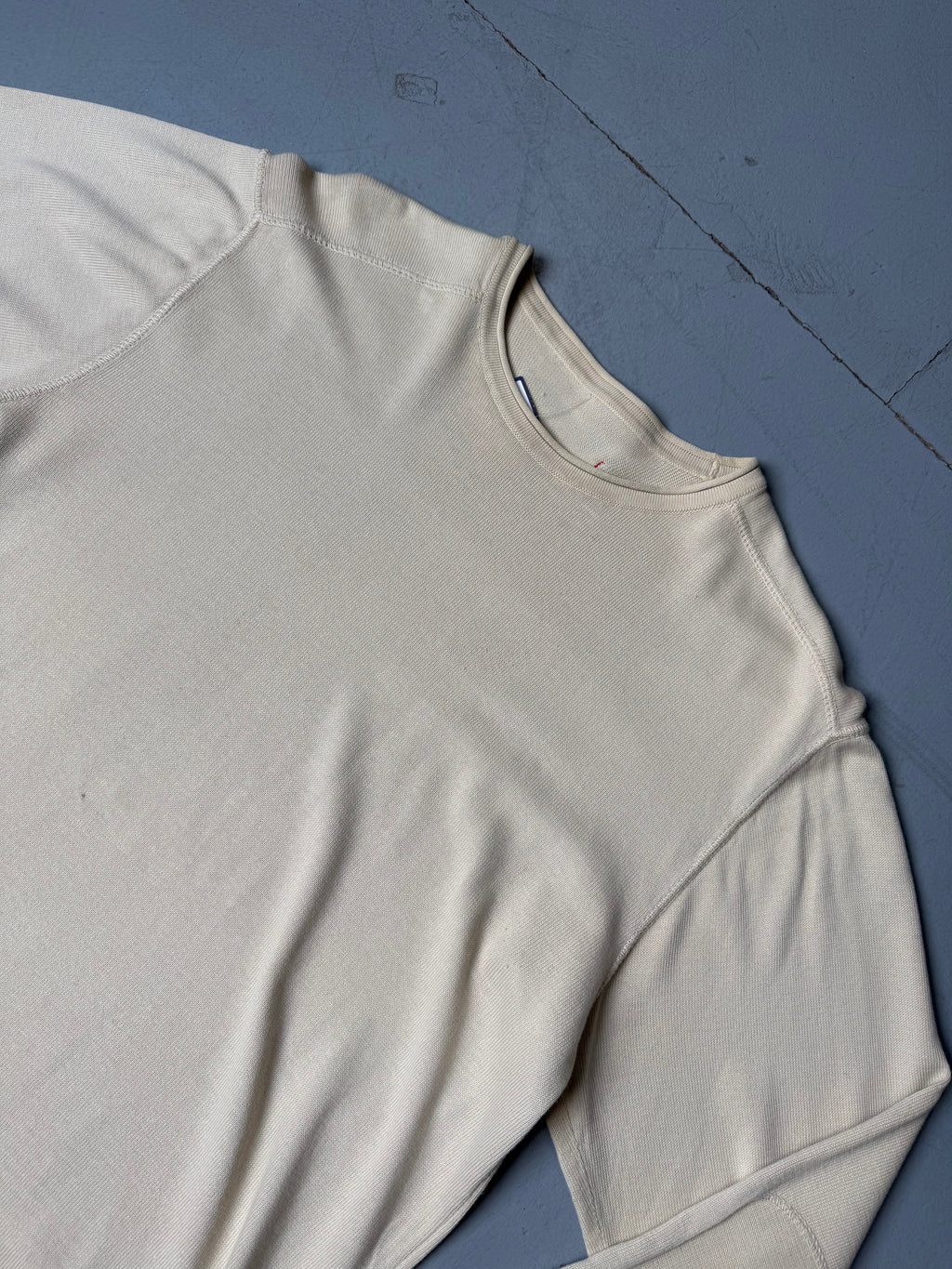 Vintage Gas Beige Longsleeve for men’s. Y2K Second Hand 2000s Fashion 