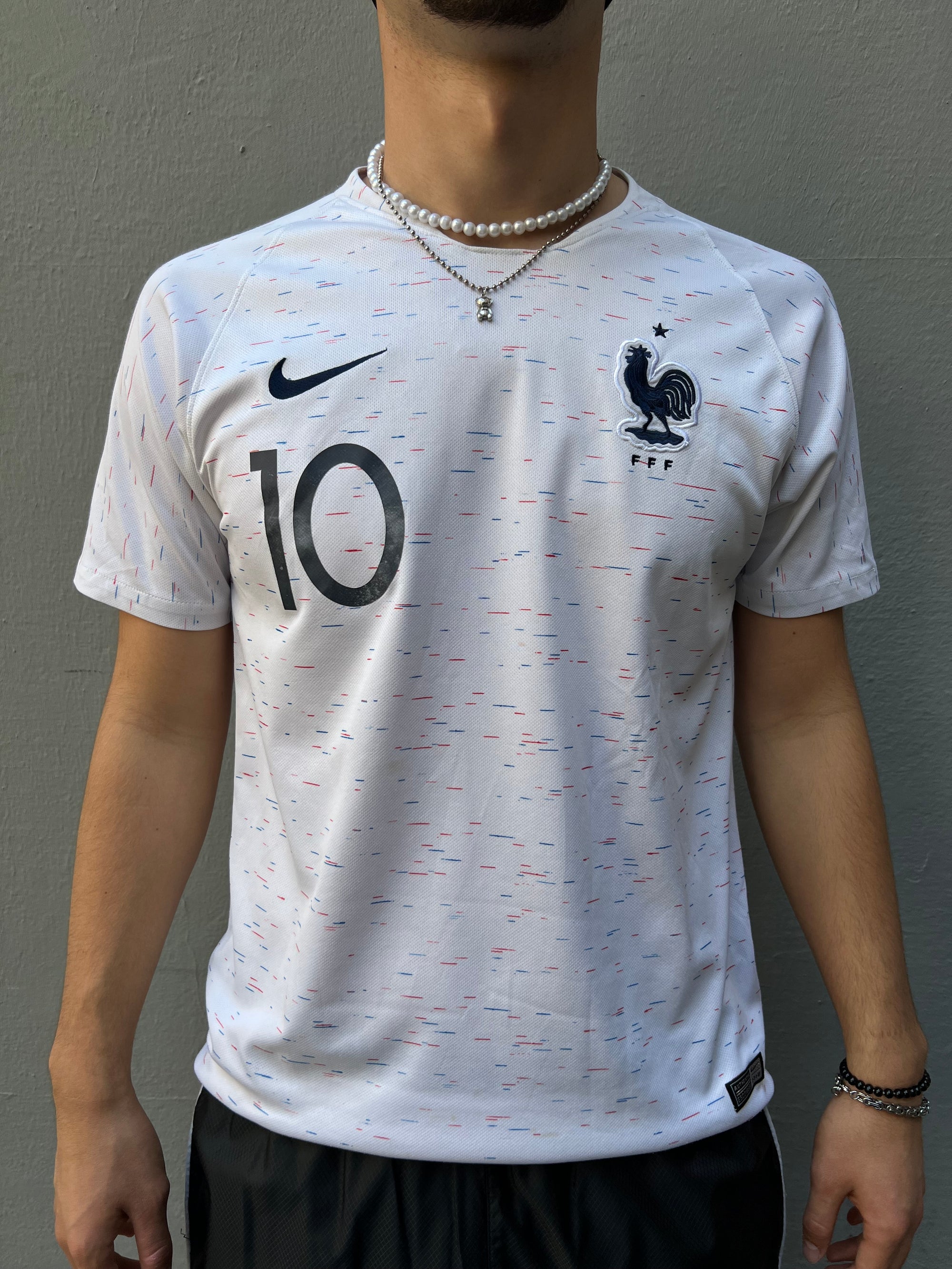 Vintage Nike France Mbappe Trikot M/L