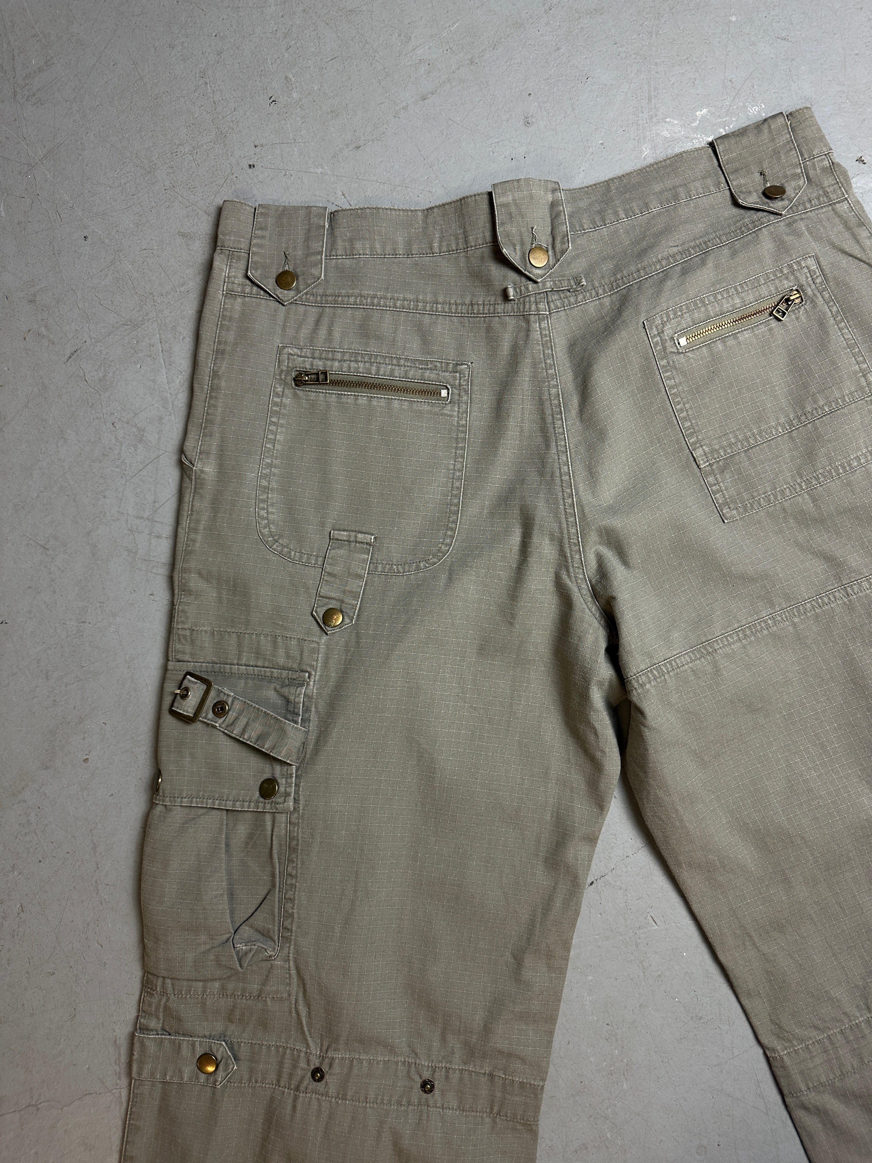 Productbild von Vintage Khaki Cargo Pants L/XL von hinten 