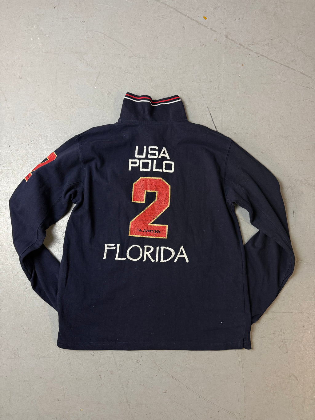 Vintage La Martina Dark Blue Longsleeve Polo M