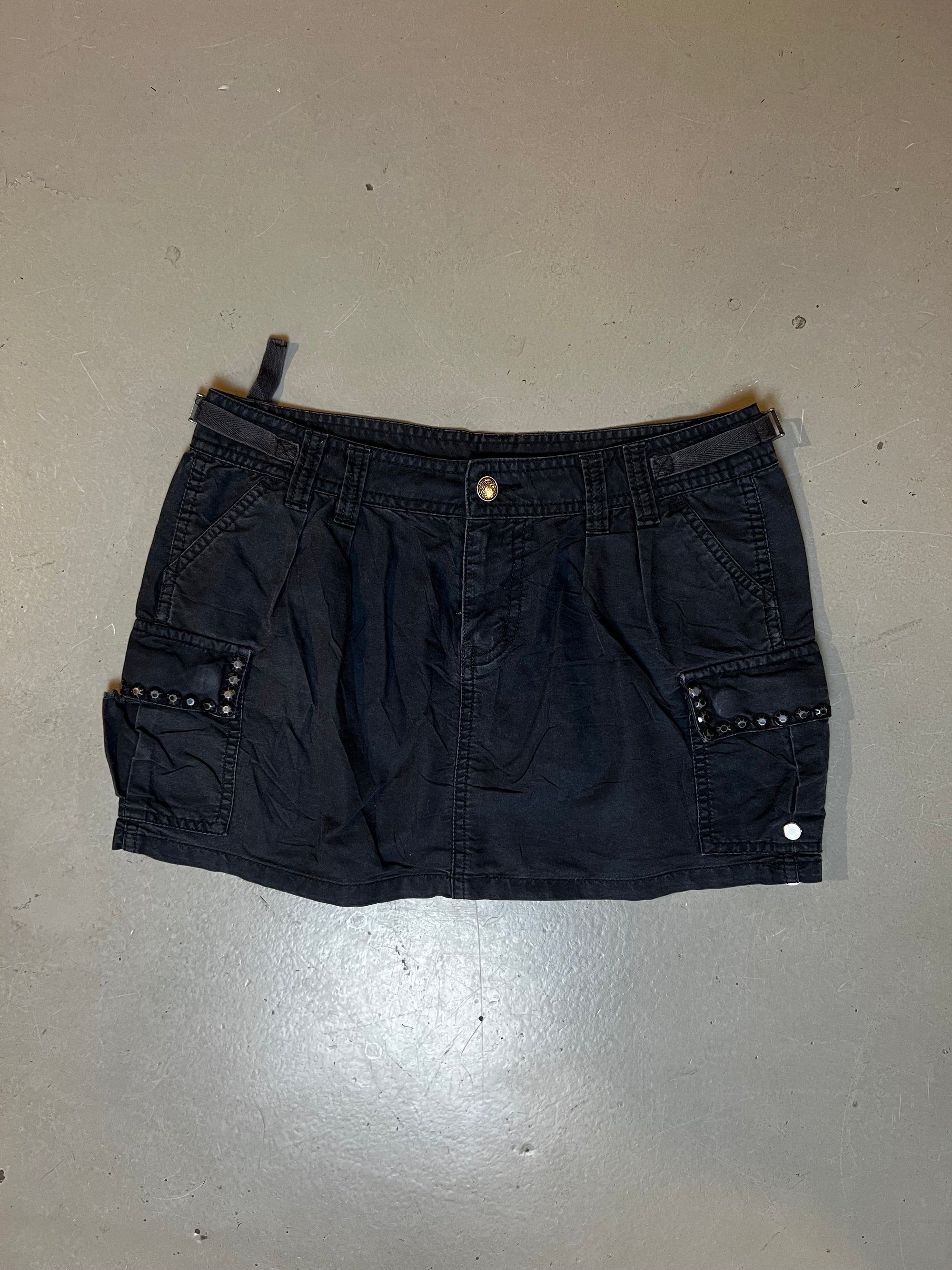 Vintage Black Mini Skirt S/M