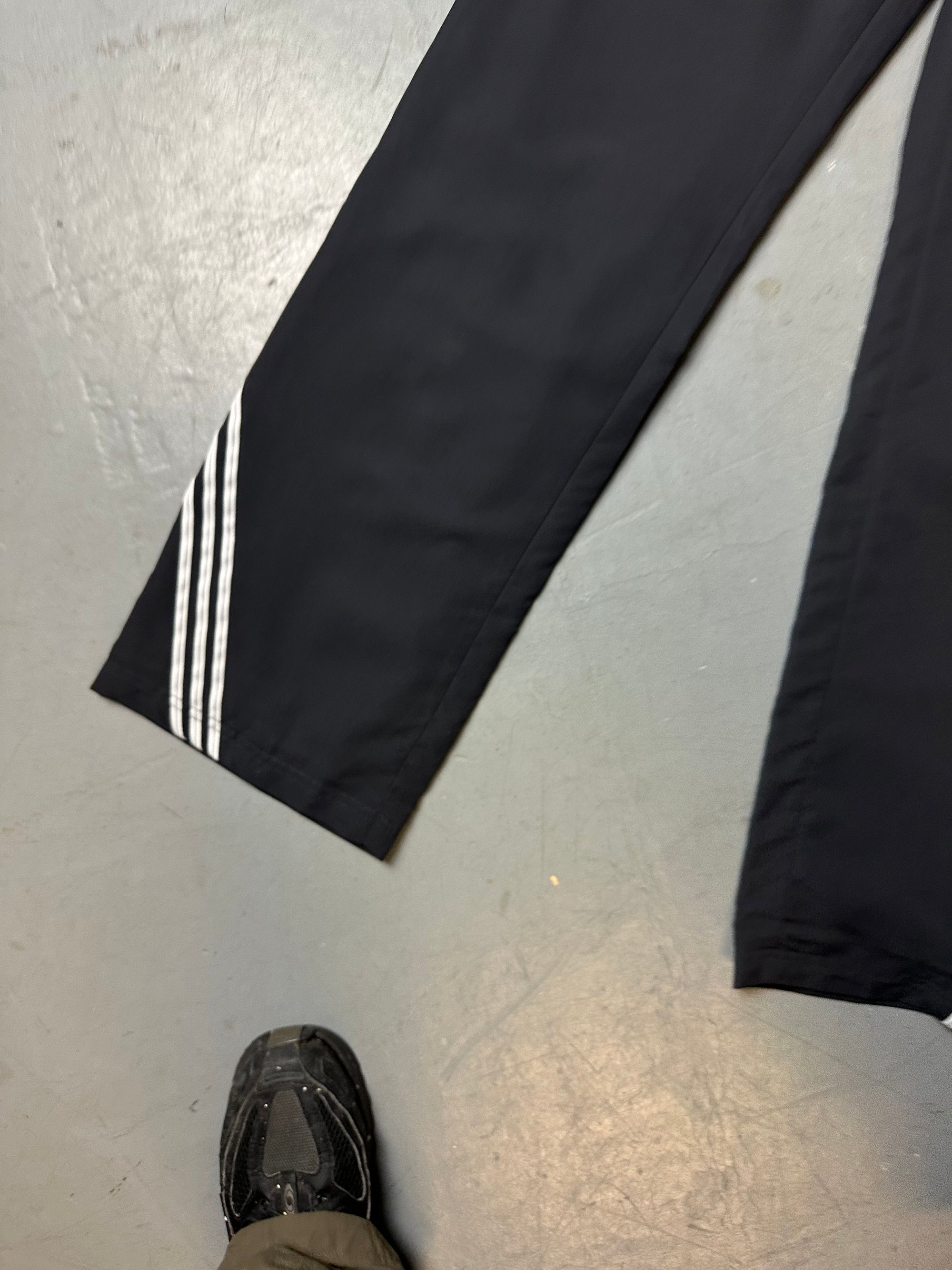 Vintage Adidas Black Straight Leg Track Pants S