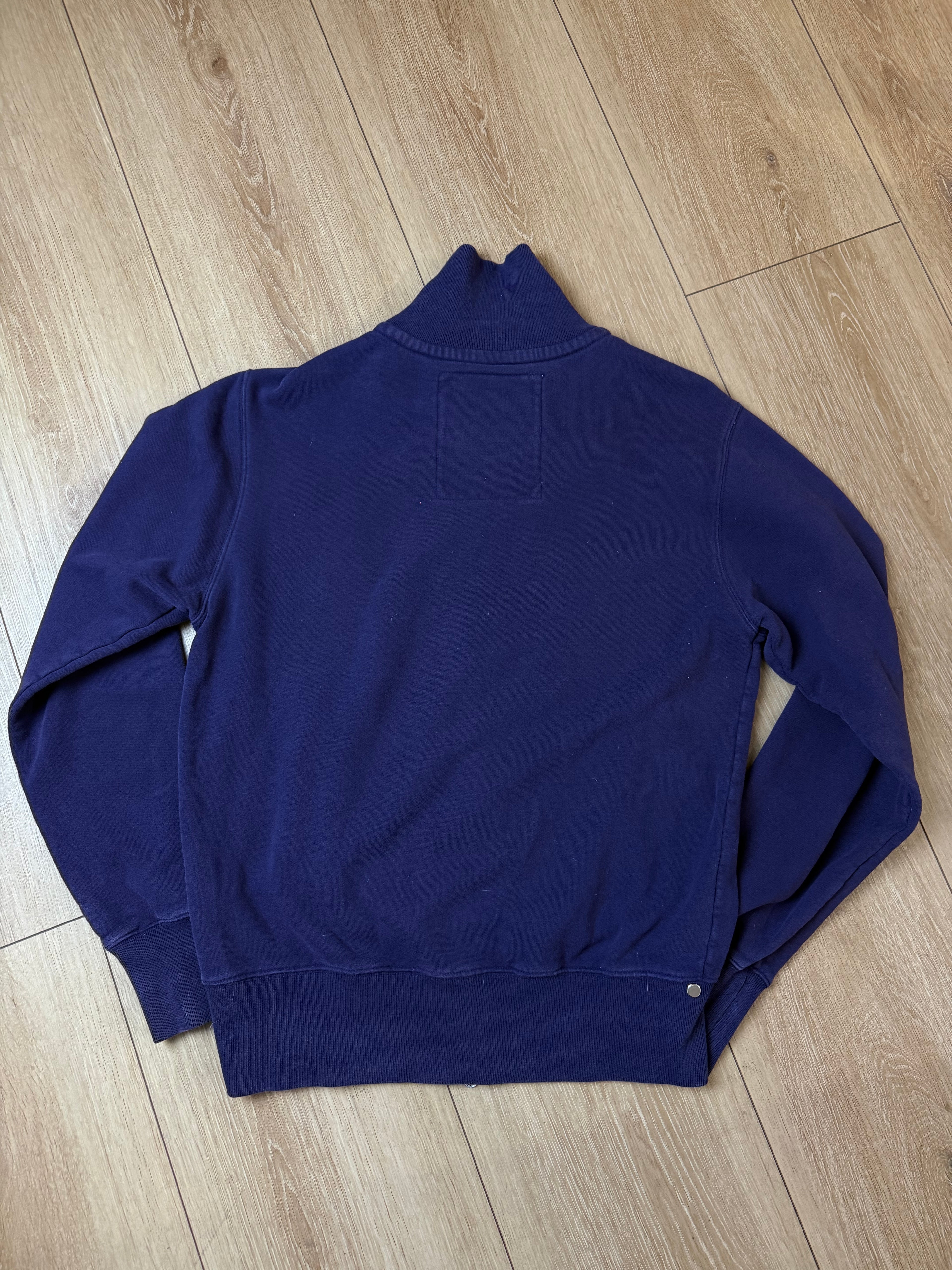 Produktbild von einem Vintage Suerte Purple Zip Up Sweater von hinten