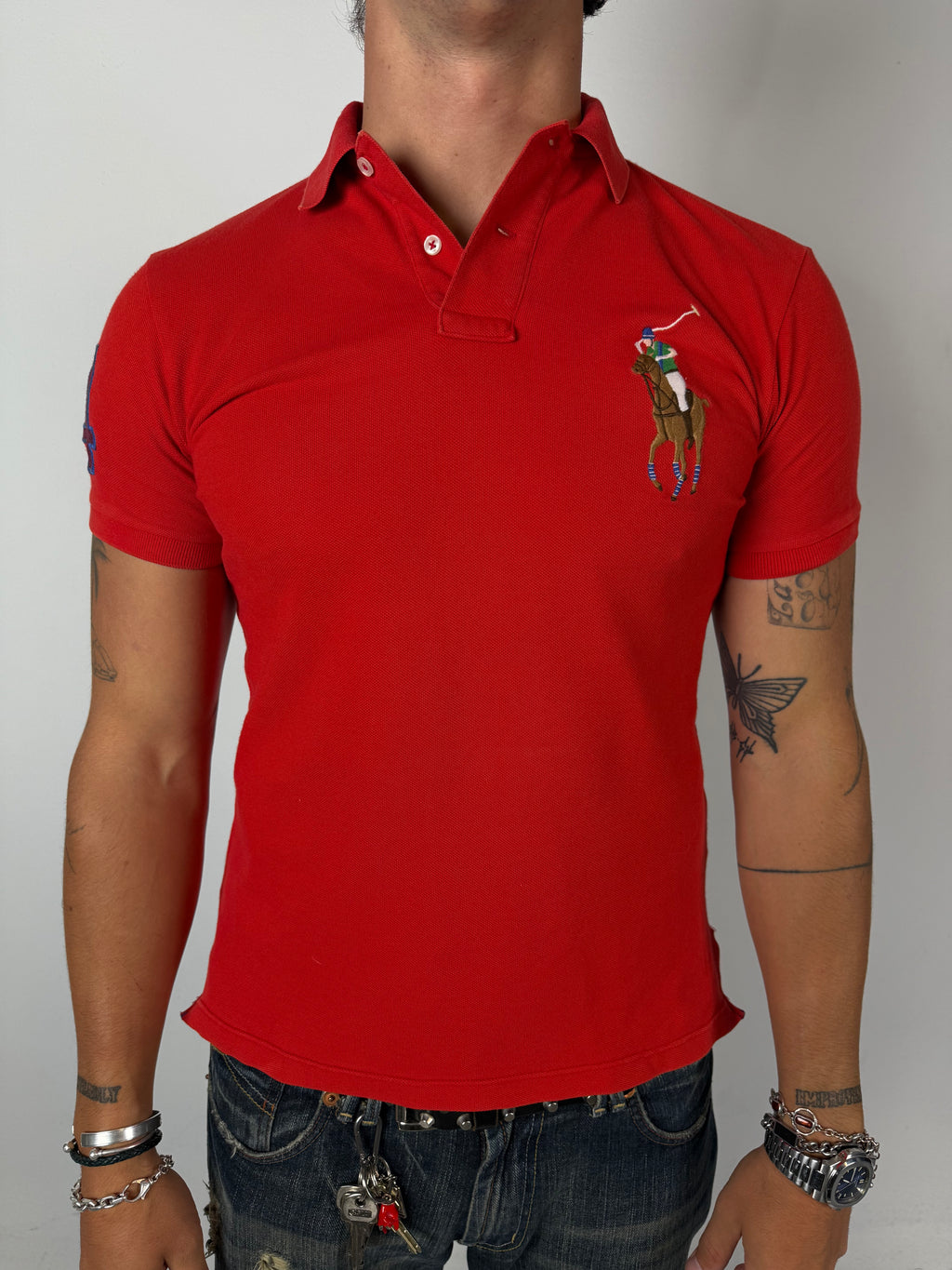 Vintage Orange Ralph Lauren Polo M