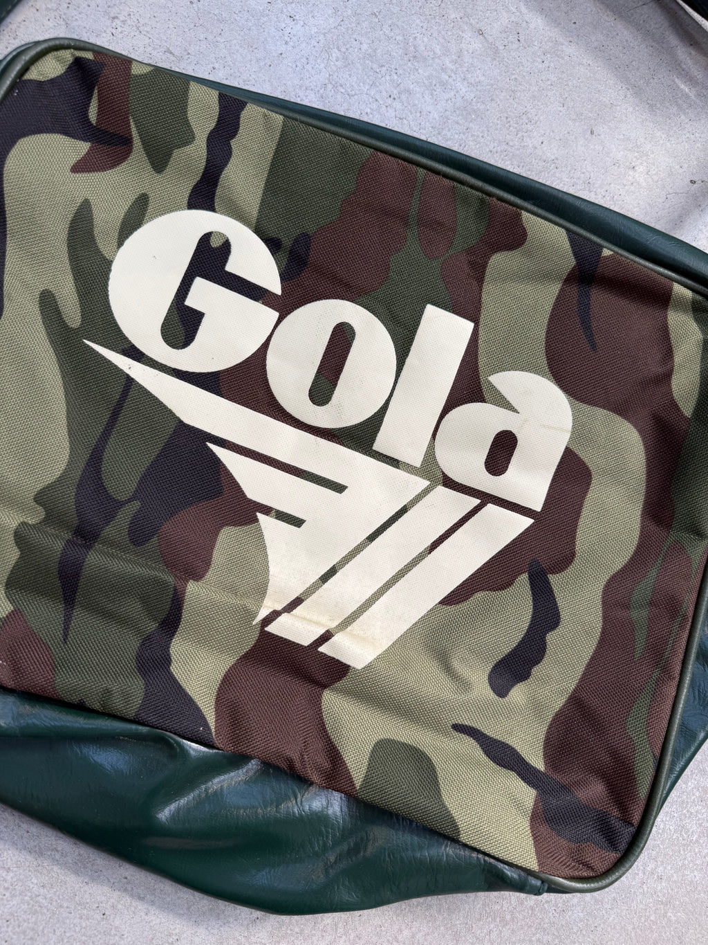 Vintage Gola Green Camouflage Crossbody Bag