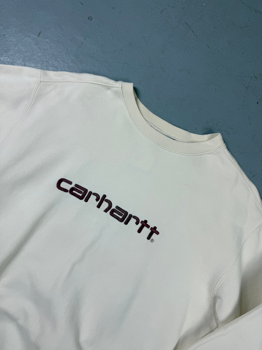 Vintage Carhartt Cream Crewneck Sweater XL