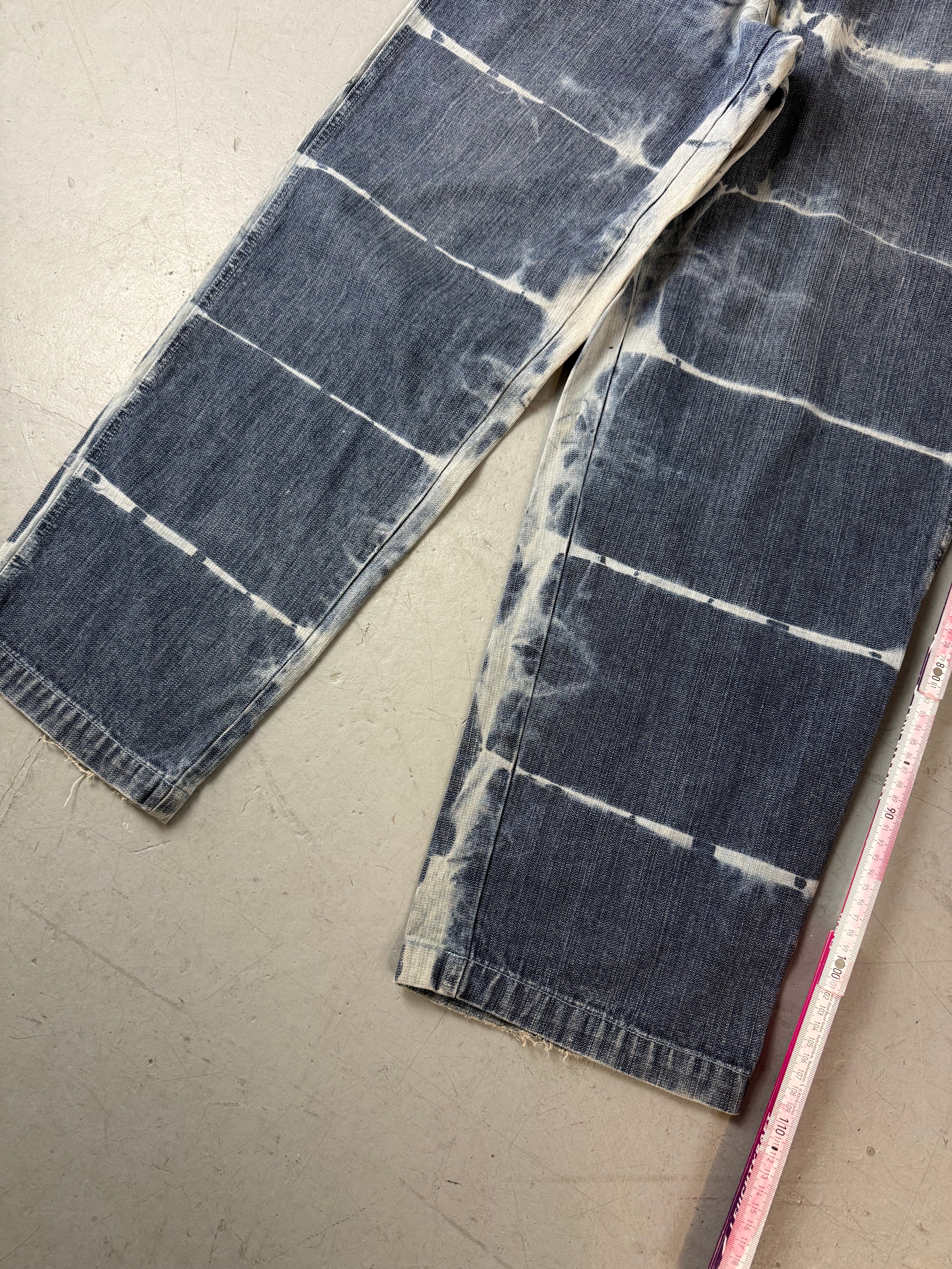 Vintage Southpole Bleach Washed Baggy Denim XL für Herren. Y2K Second Hand 2000s Fashion