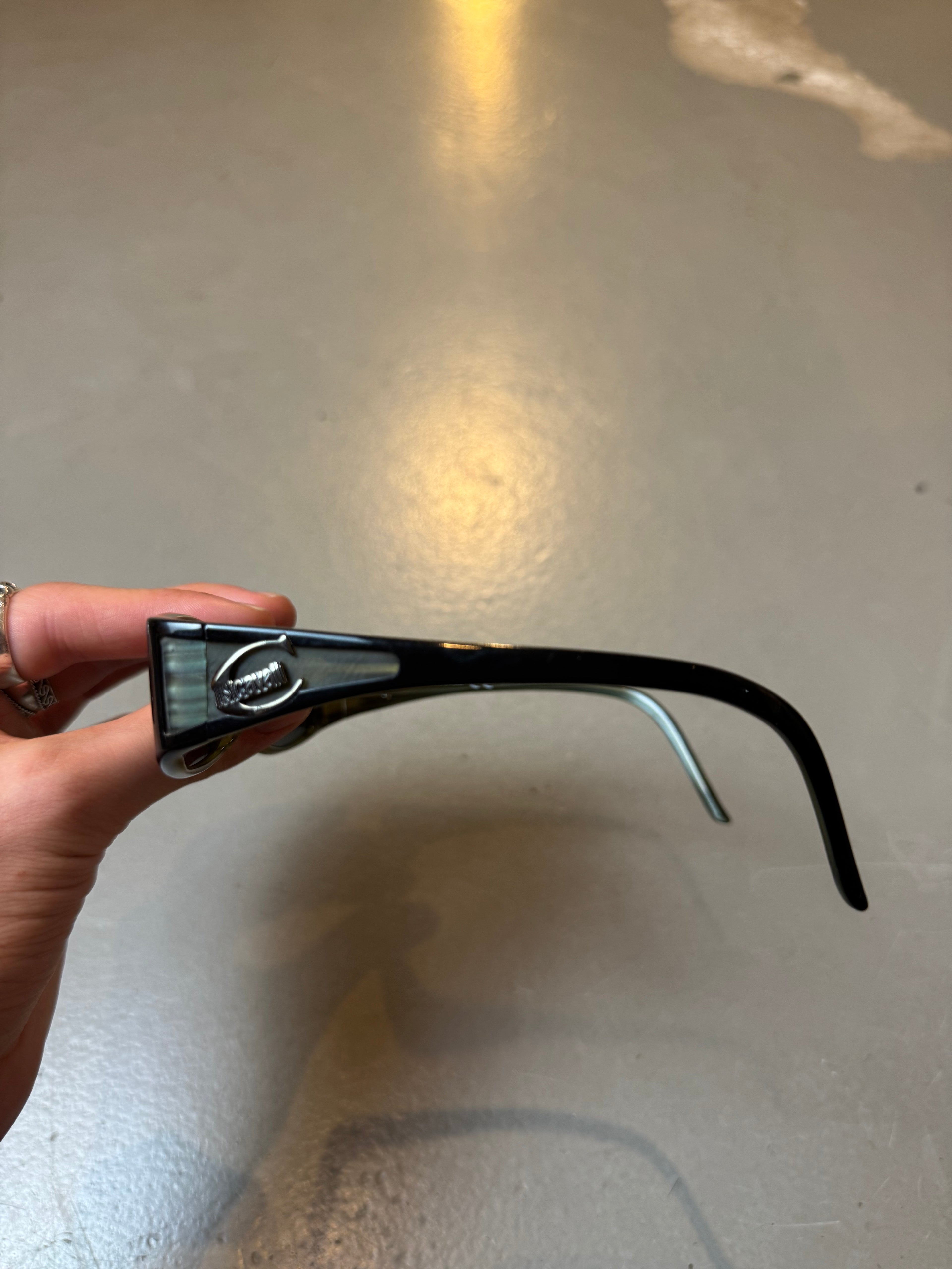 Vintage Just Cavalli Black and Green Sunglasses