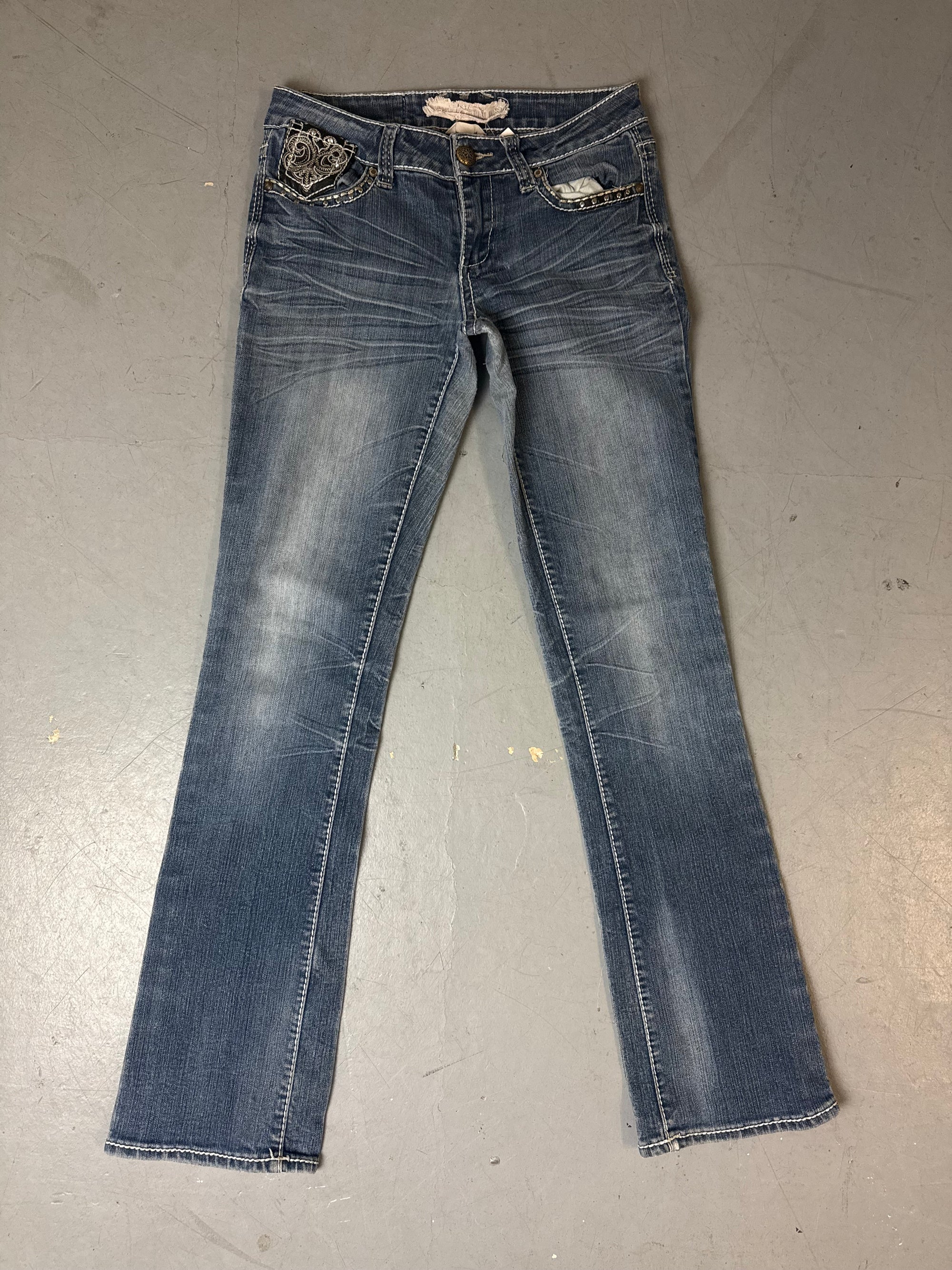 Vintage Hydraulic Jeans Y2K Low Waist Low Waist Bootcut Denim S