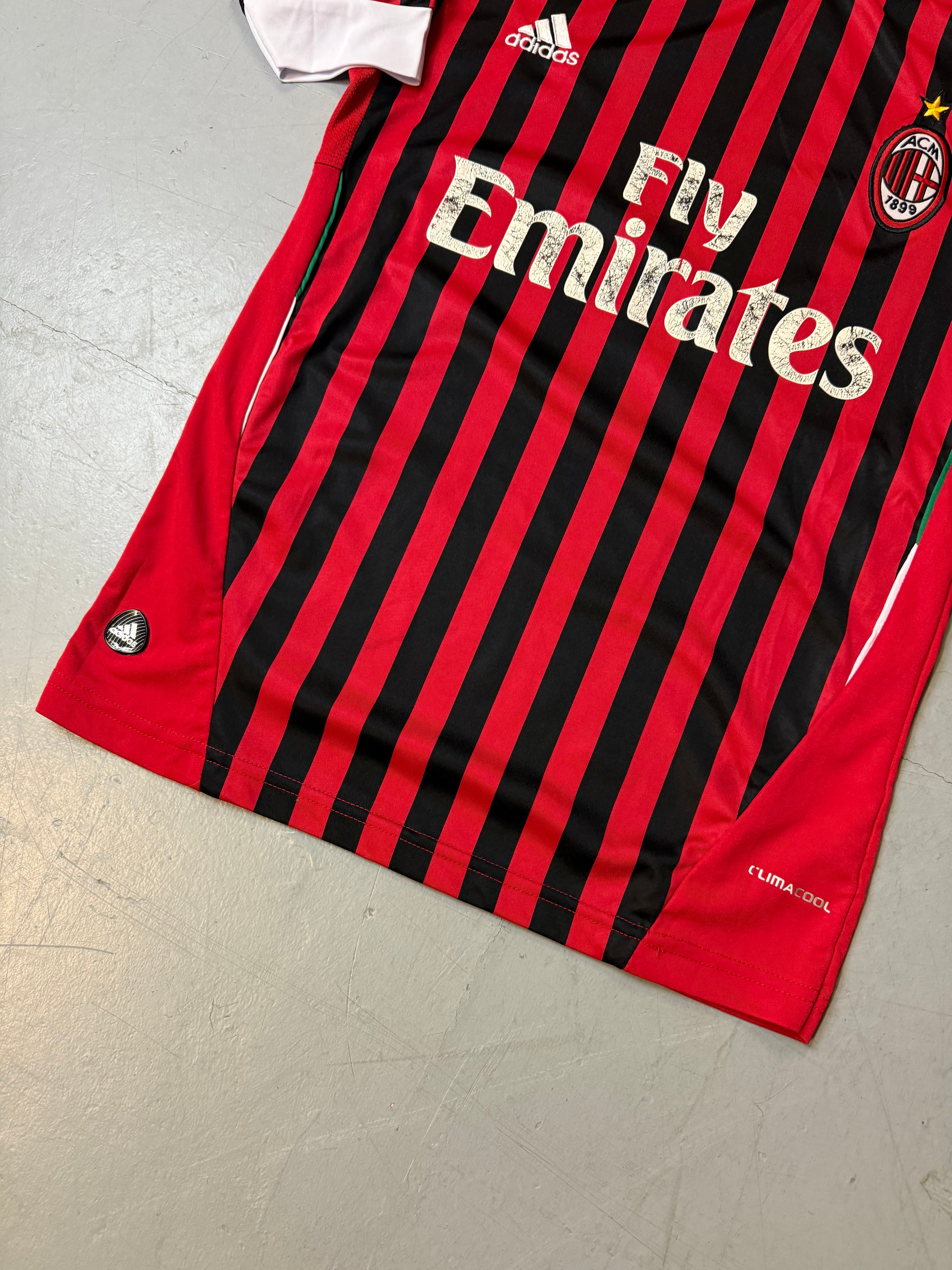 Vintage Adidas AC Milan 11/12 Home Jersey M