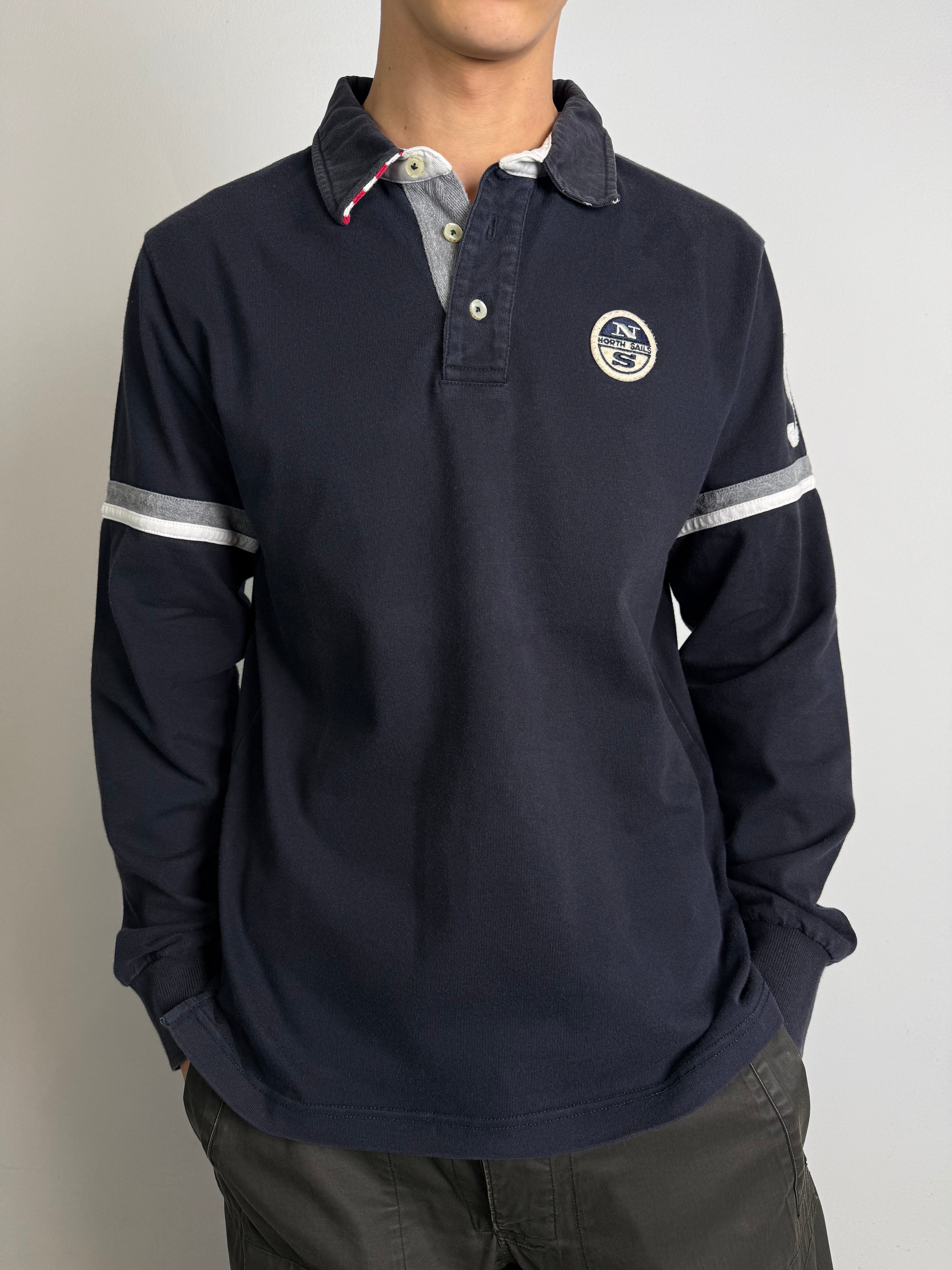Vintage North Sails Polo Longsleeve L