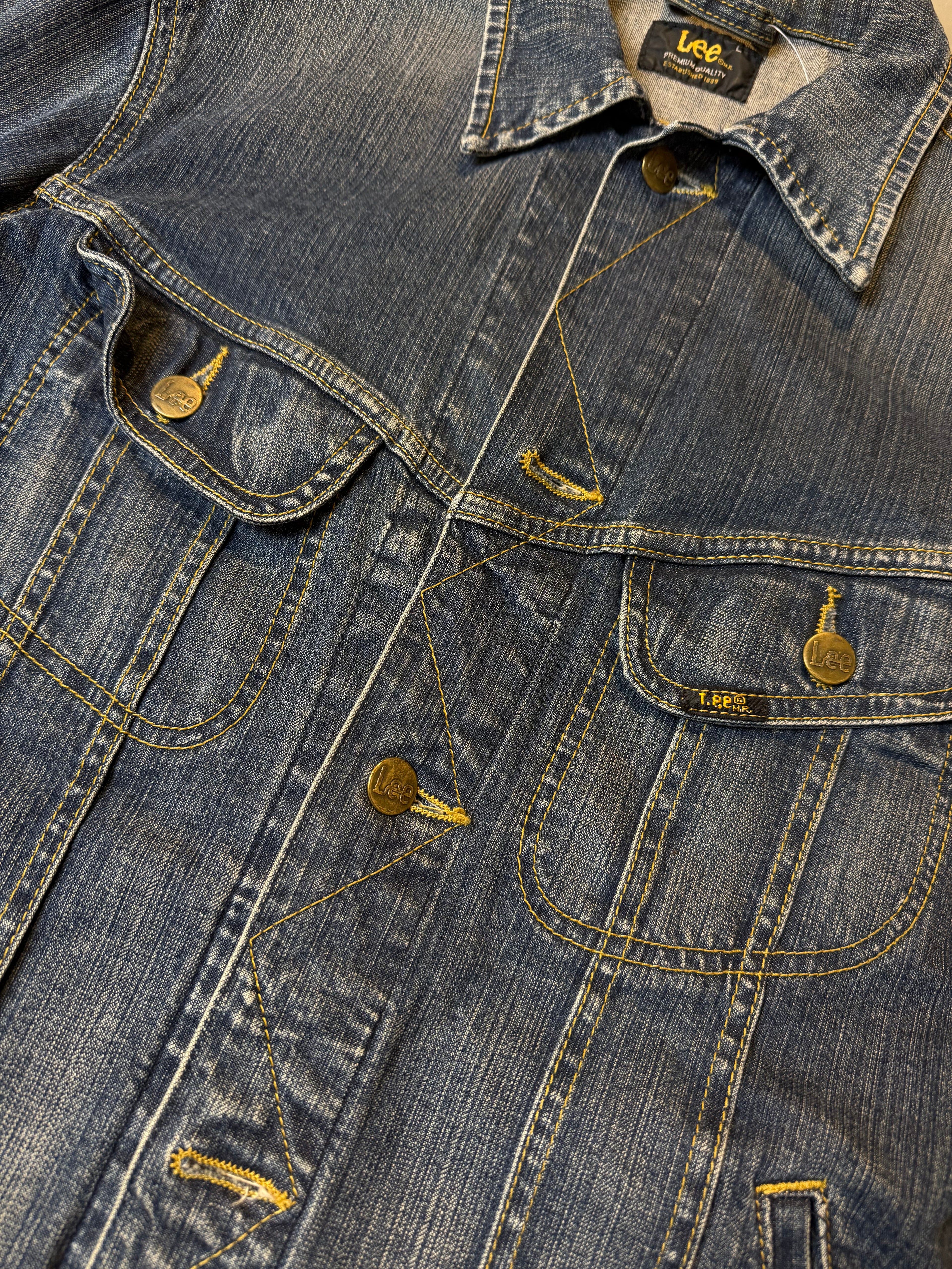 Vintage Lee Blue Washed Denim Jacket S/M