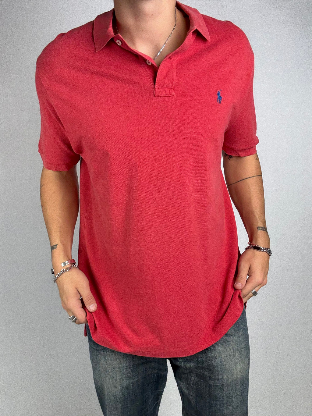 Tragebild von Vintage Polo Ralph Lauren Coral Shirt von vorne