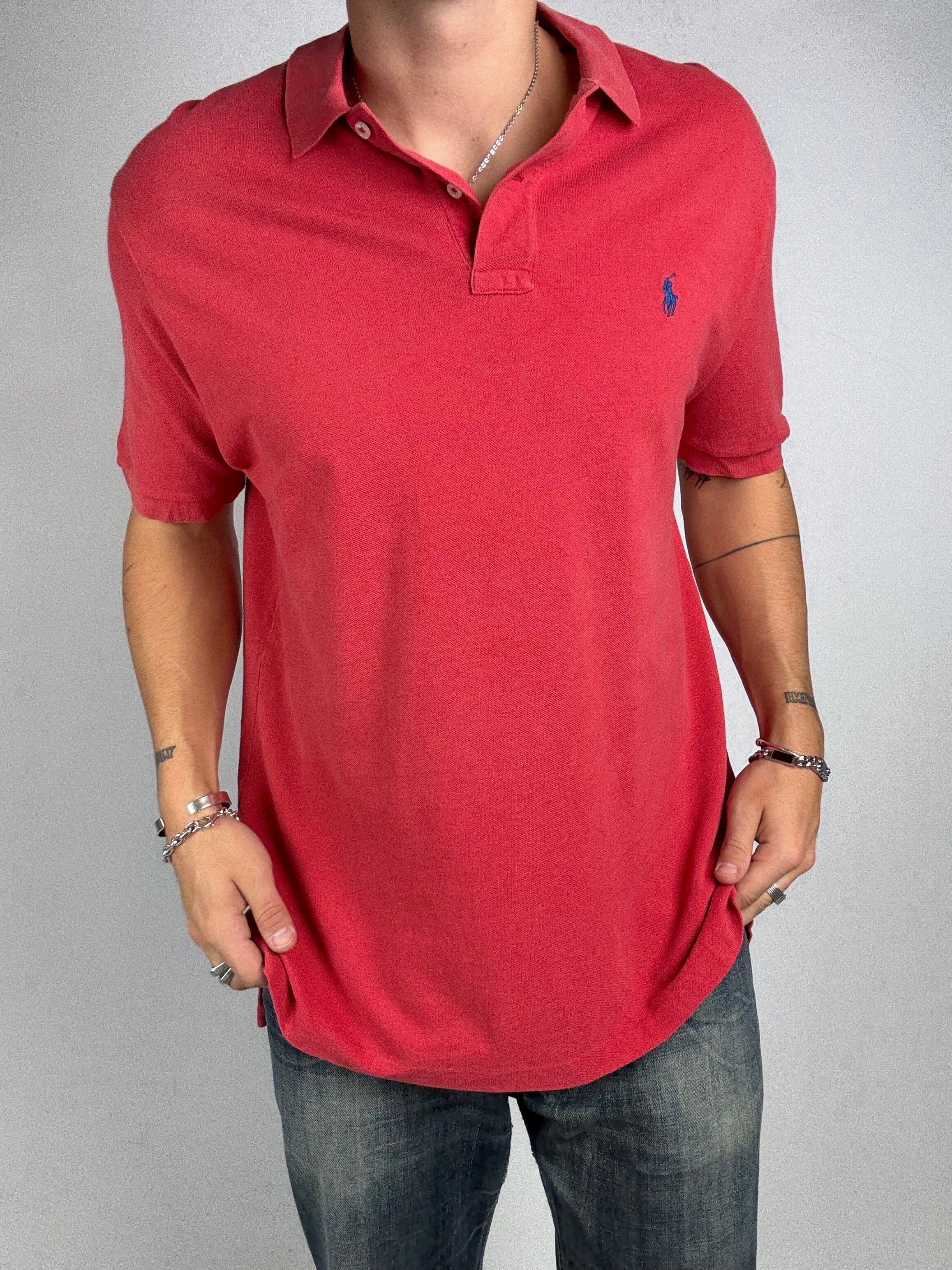 Tragebild von Vintage Polo Ralph Lauren Coral Shirt von vorne