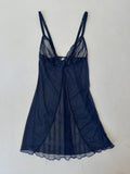 Vintage Blue Mesh Top (M)