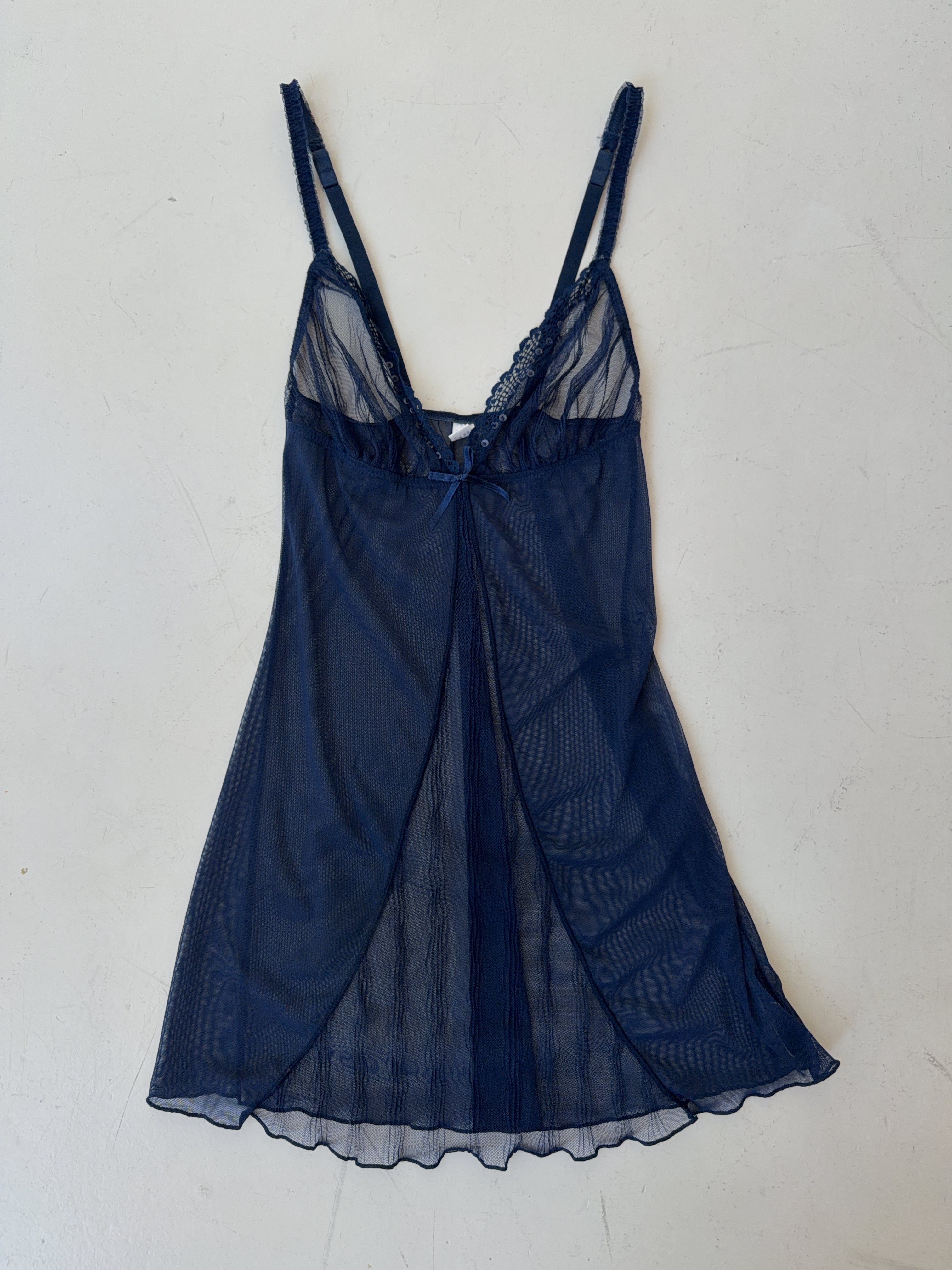 Vintage Blue Mesh Top (M)