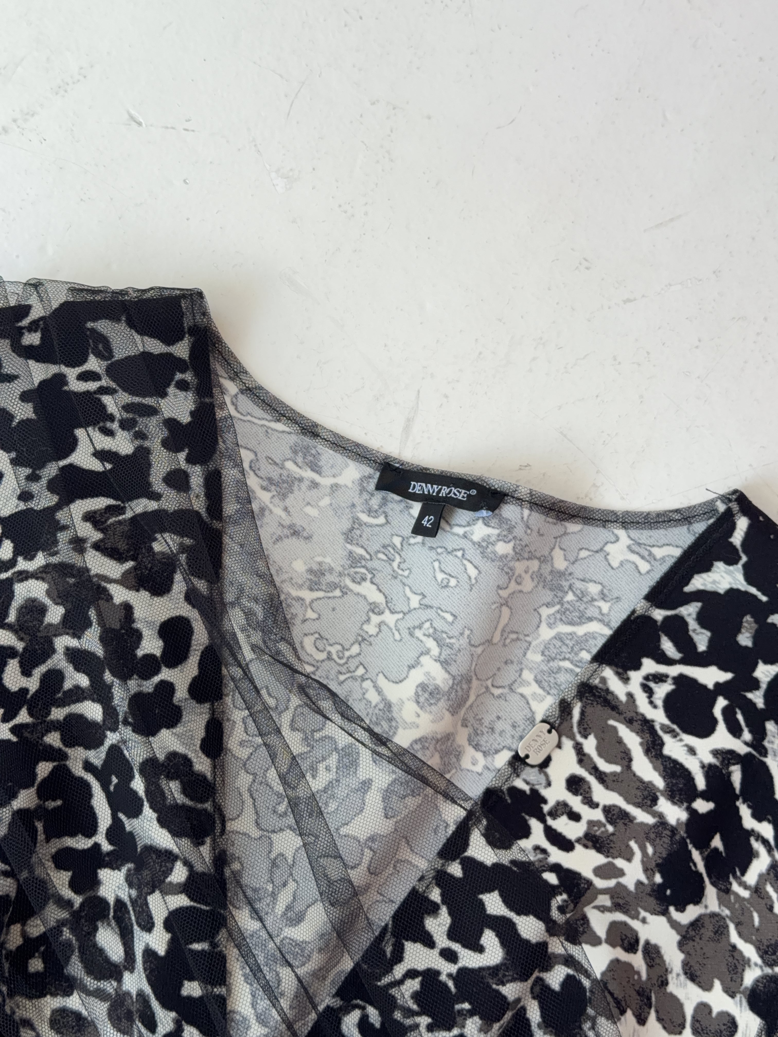 Vintage Denny Rose Leopard Dress (M)