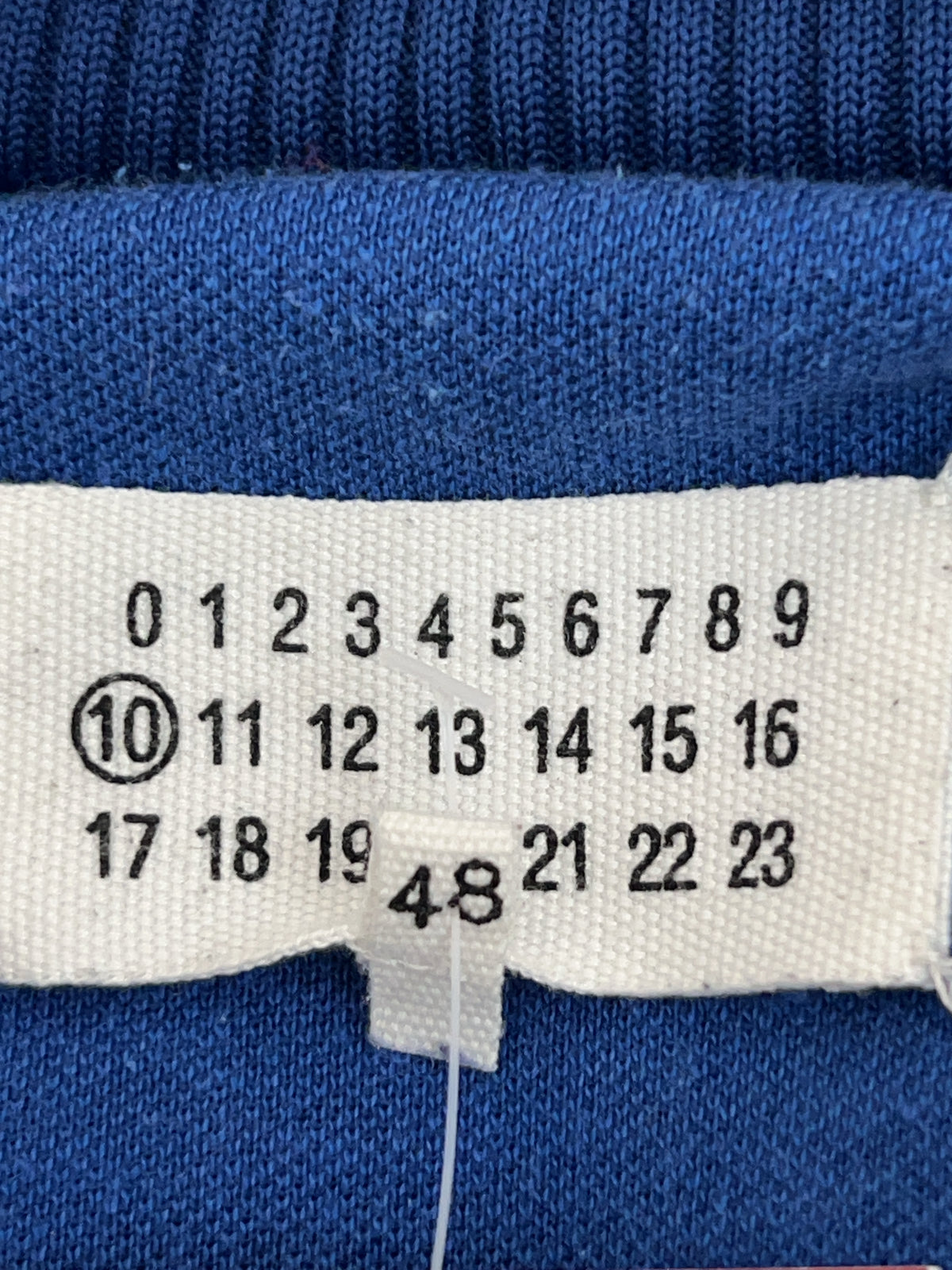 Maison Margiela Reconstructed Jersey Jacke (M) blaue zip Jacke von margiela still thrifting vintage shop 