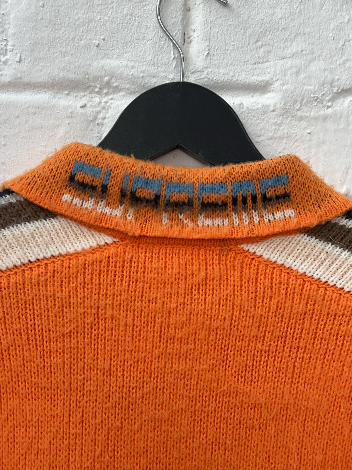 Supreme Mohair Zip Up Jacke Orange (M)