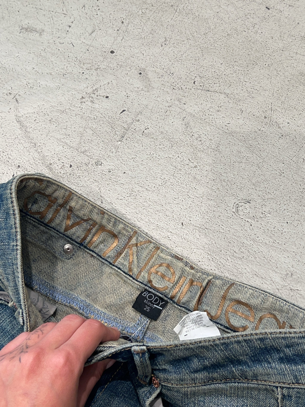 Vintage Calvin Klein Jeans Straight Leg Jeans (XS)