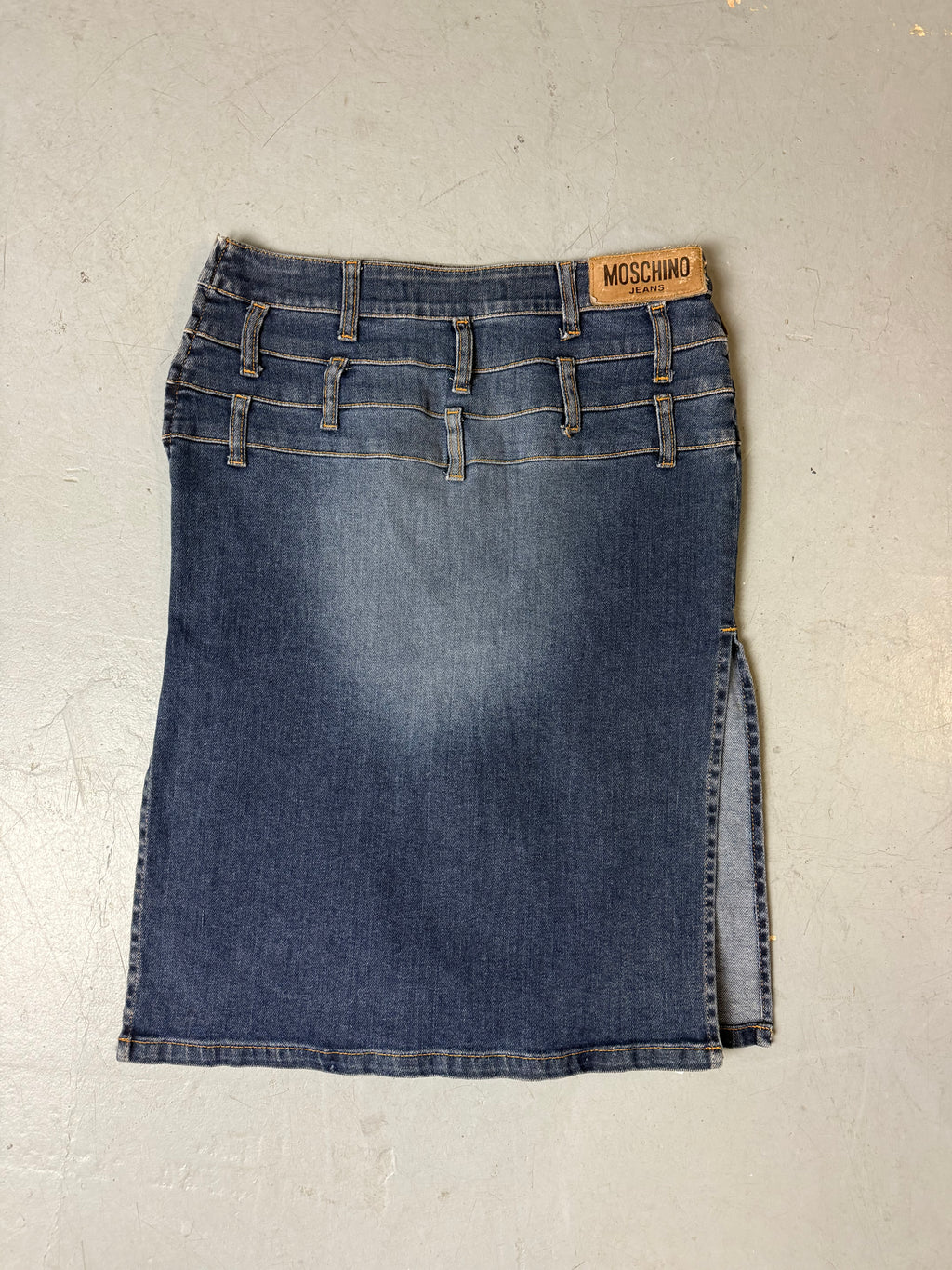 Vintage Moschino Jeans Midi Denim Skirt XS/S
